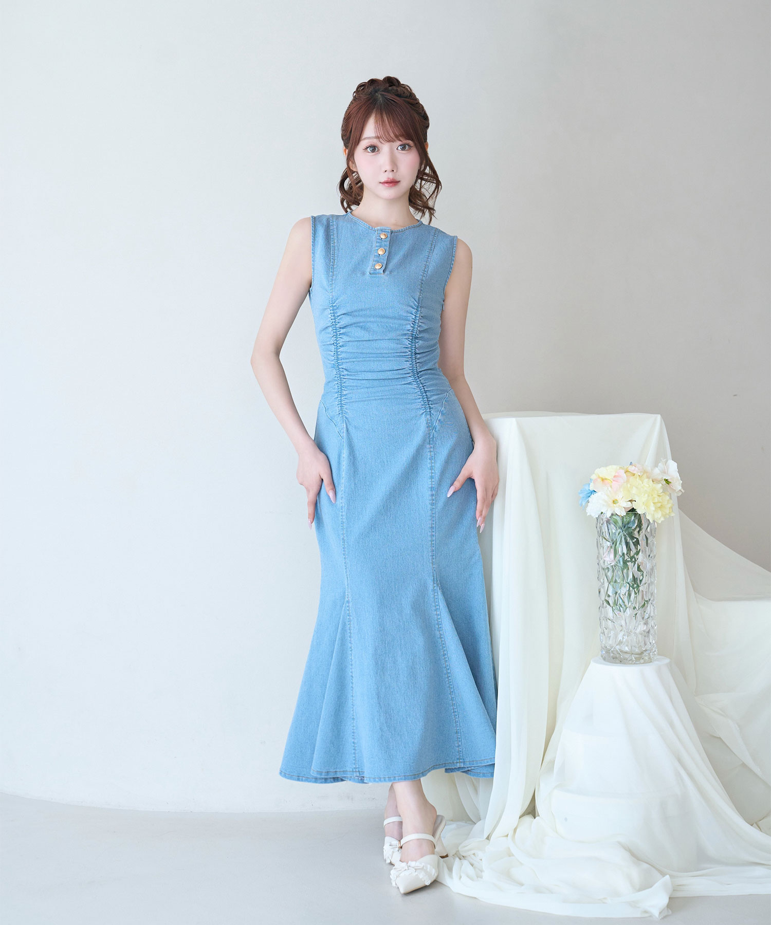 Denim mermaid dress