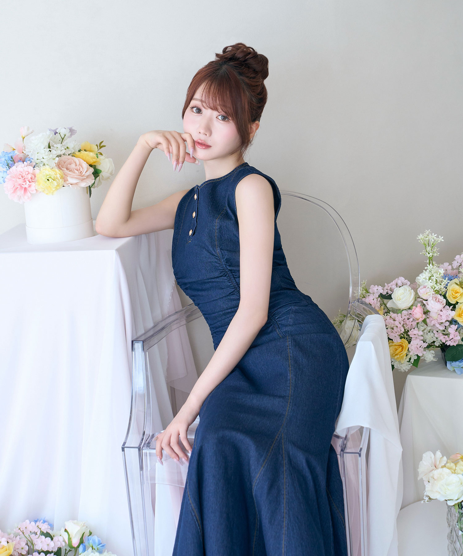 Denim mermaid dress