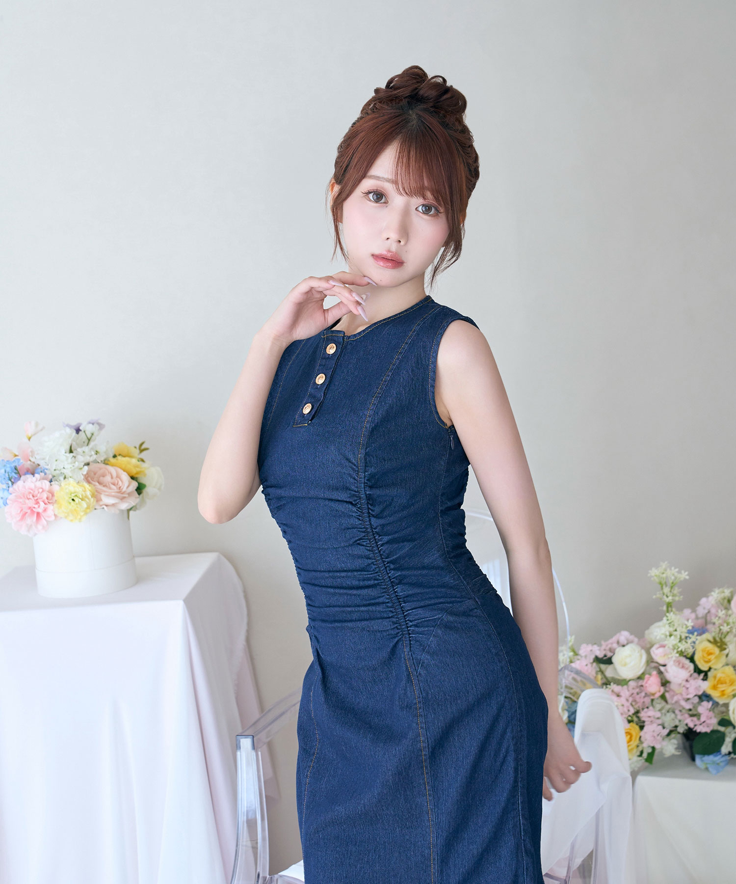 Denim mermaid dress