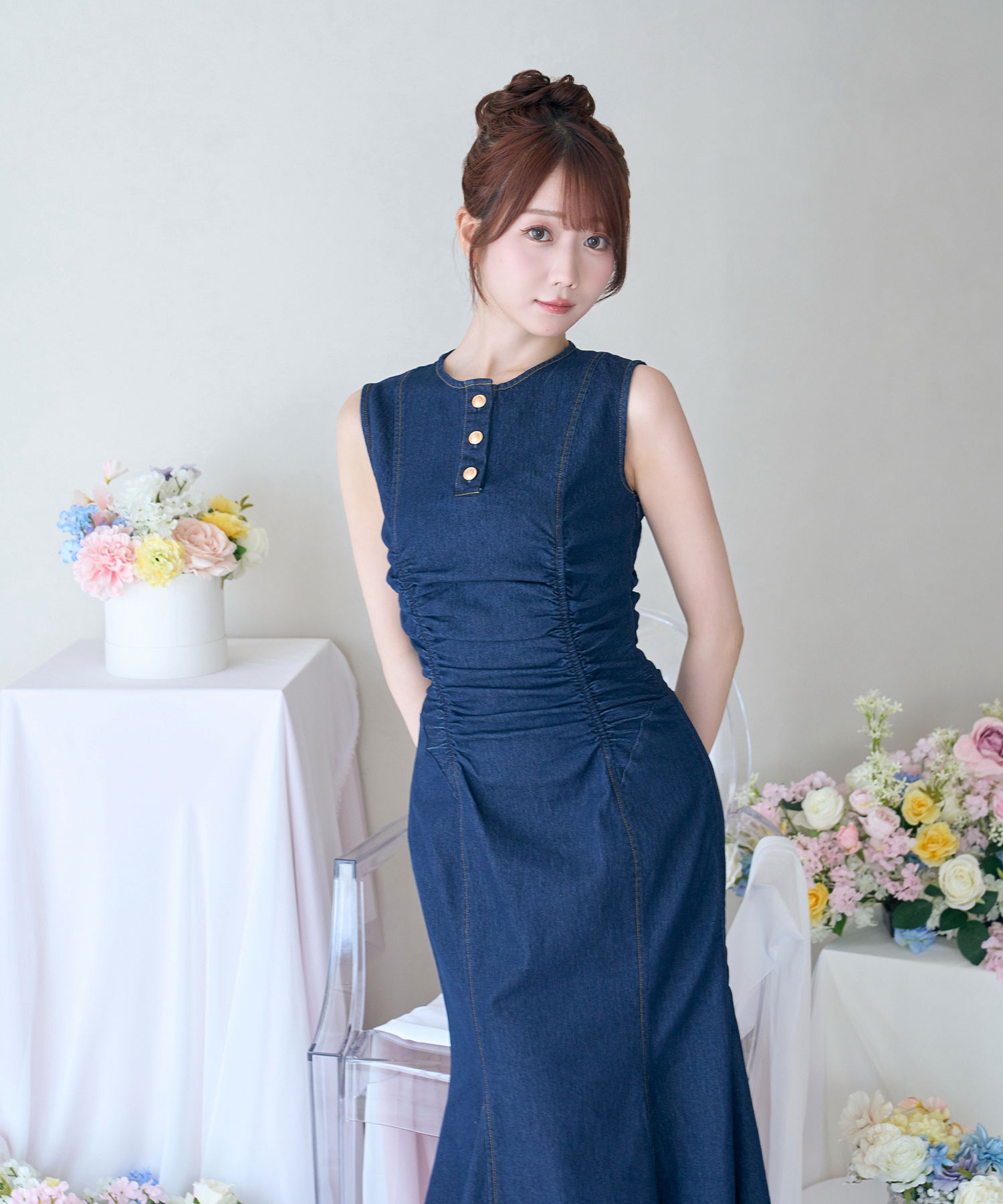 Denim mermaid dress