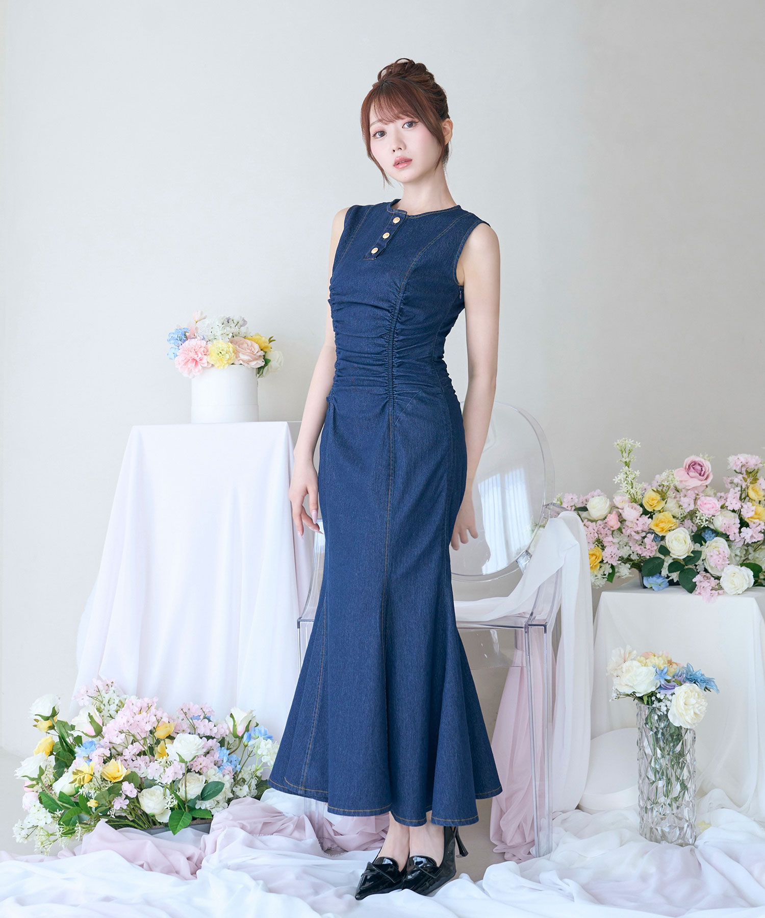 Denim mermaid dress