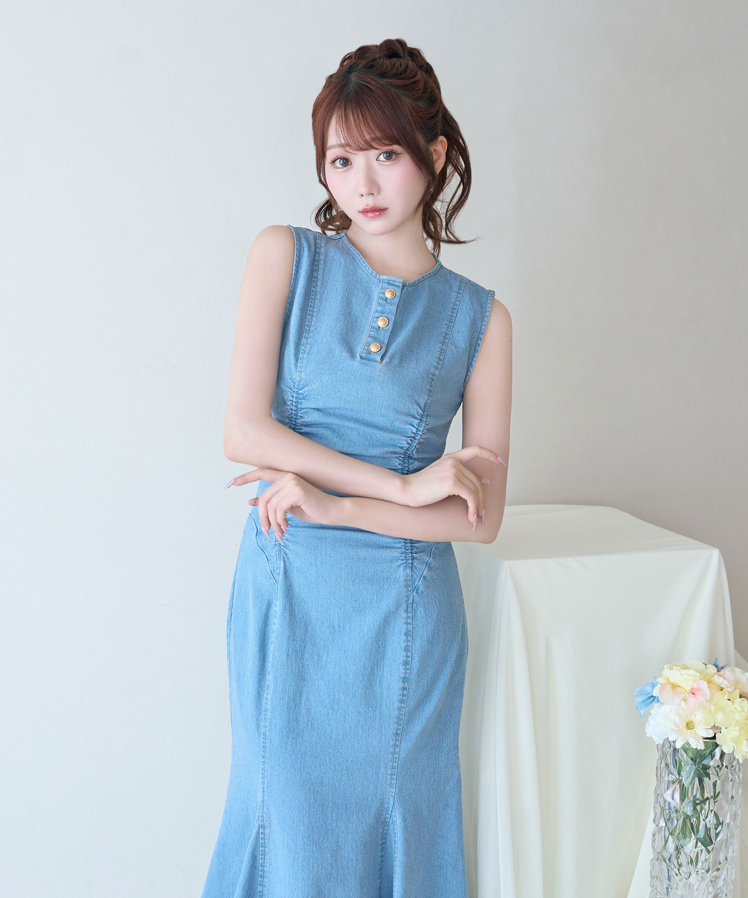 Denim mermaid dress