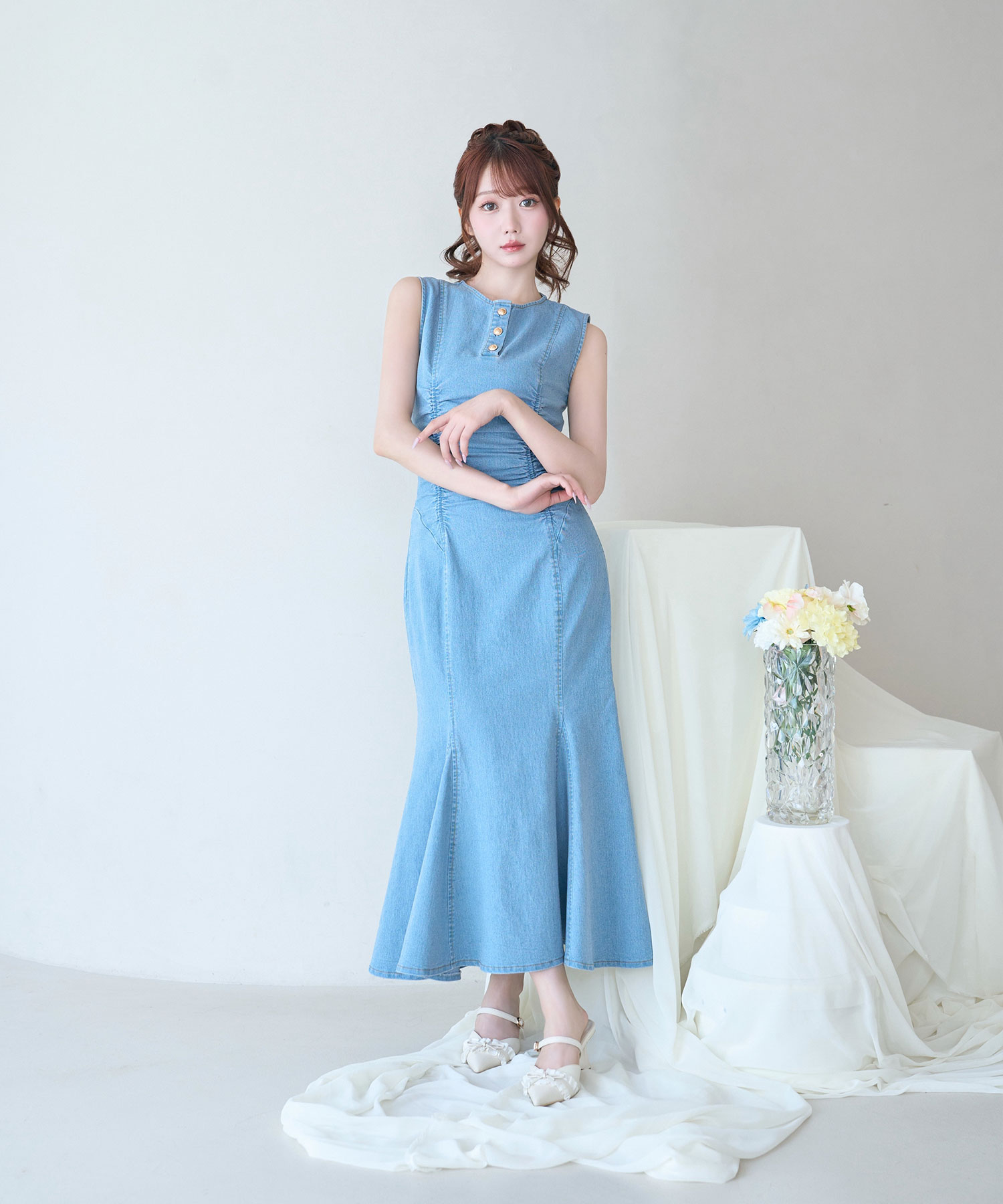 Denim mermaid dress