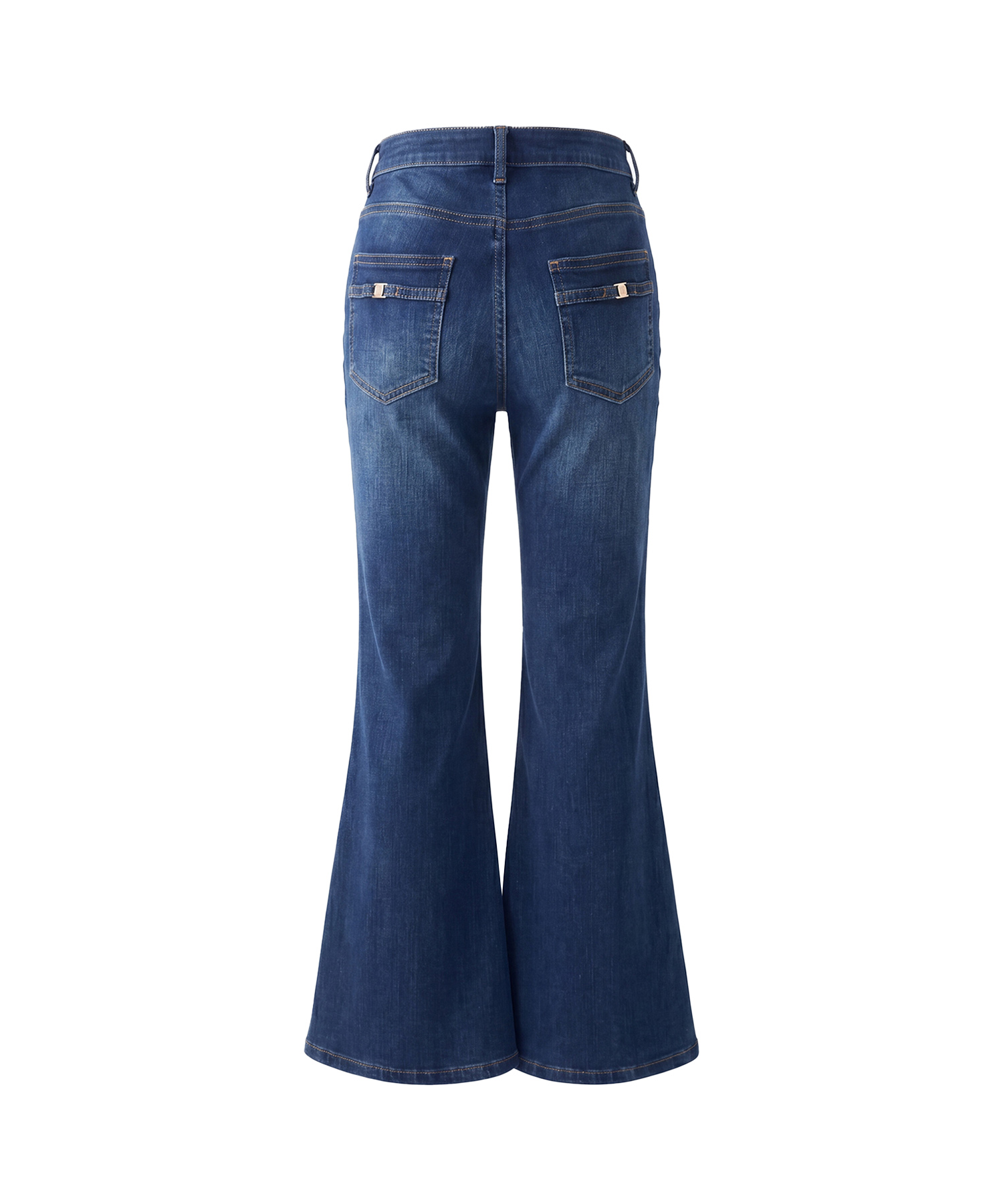 High stretch flare denim pants