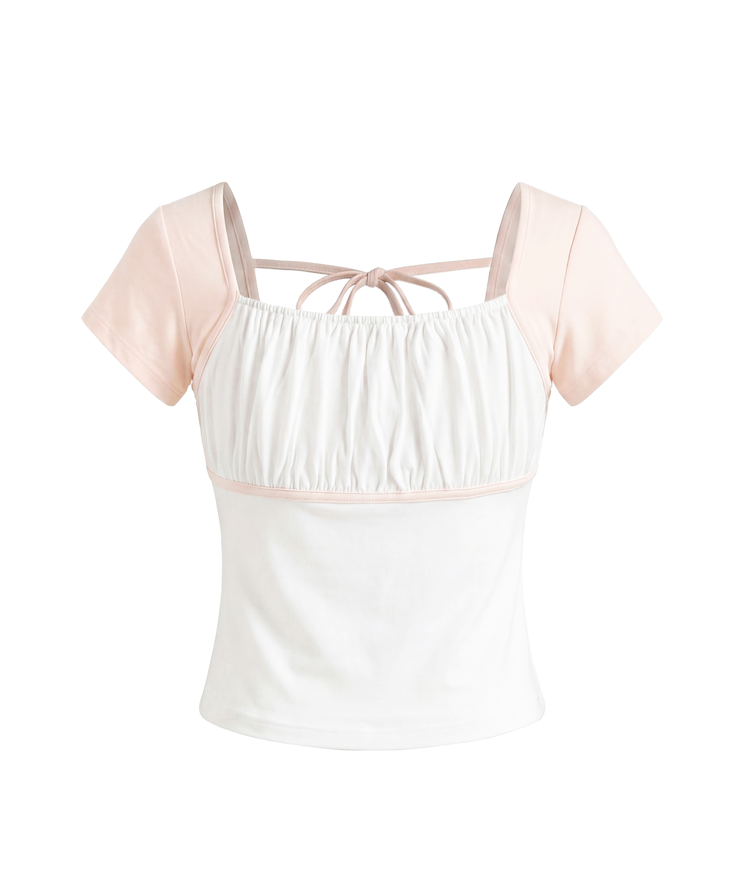 Color scheme gathered bust tops