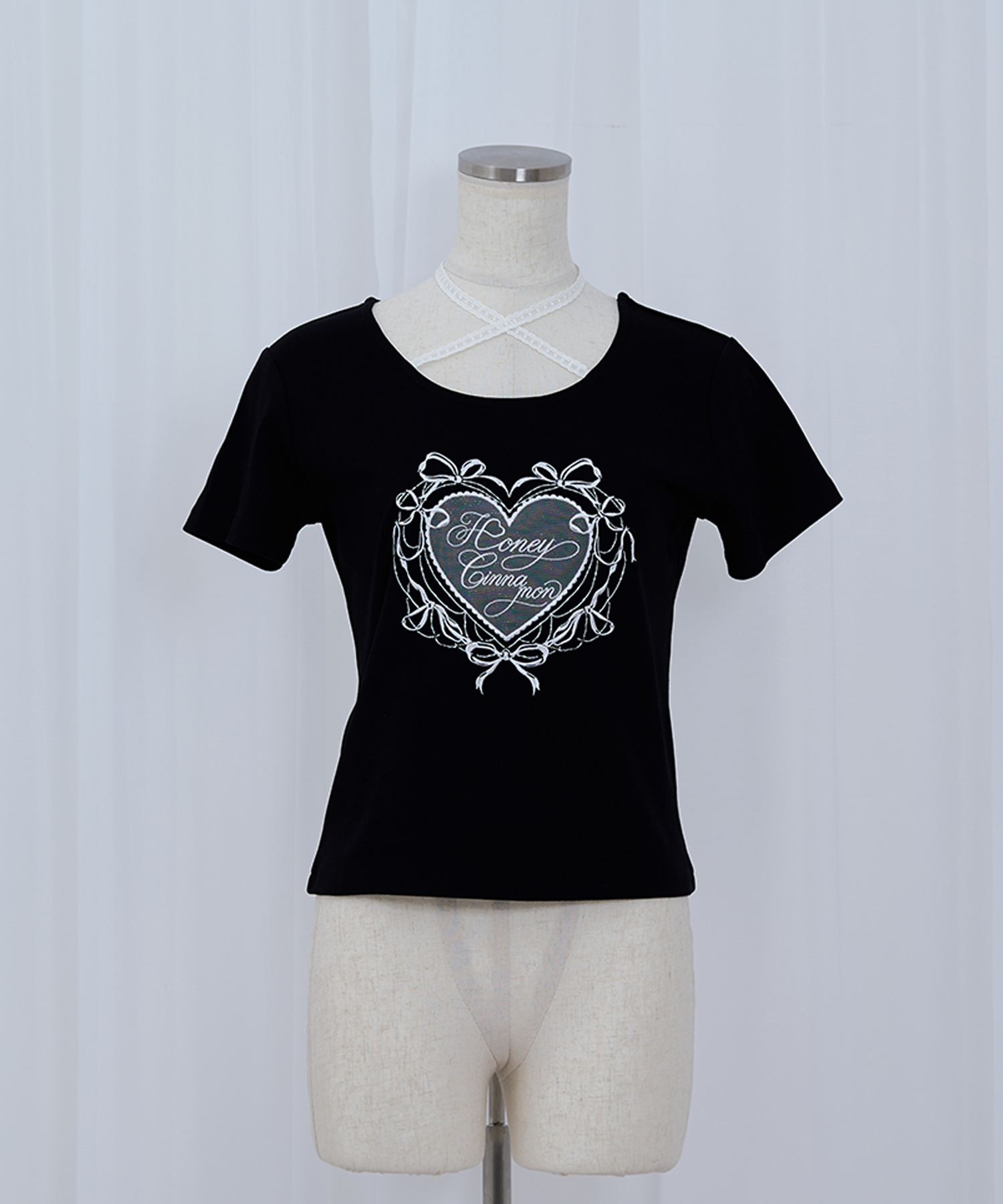 HeartレースTシャツ