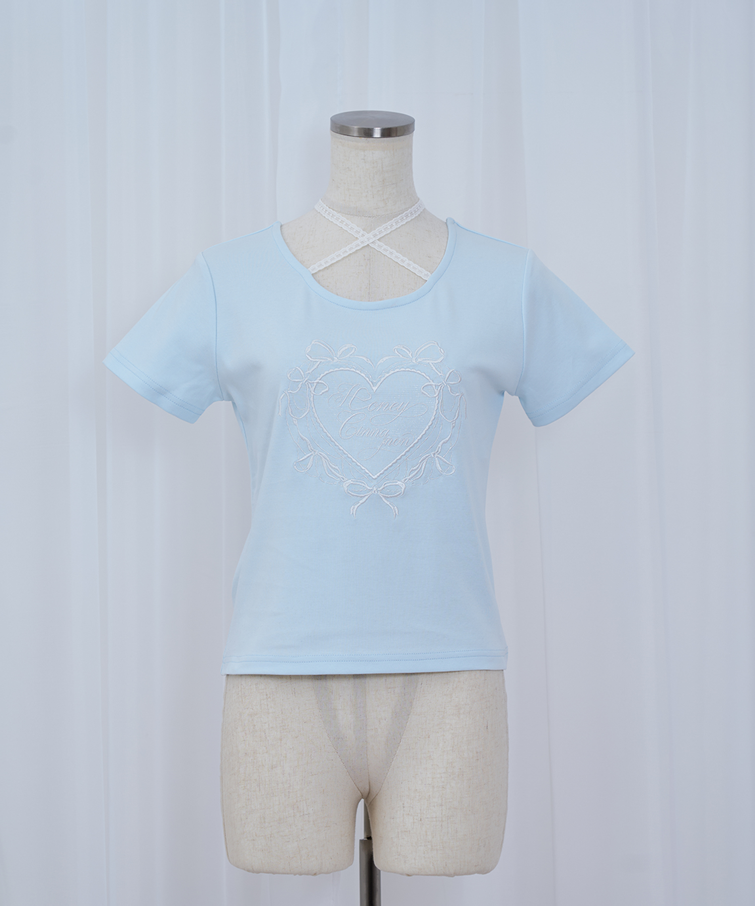 HeartレースTシャツ
