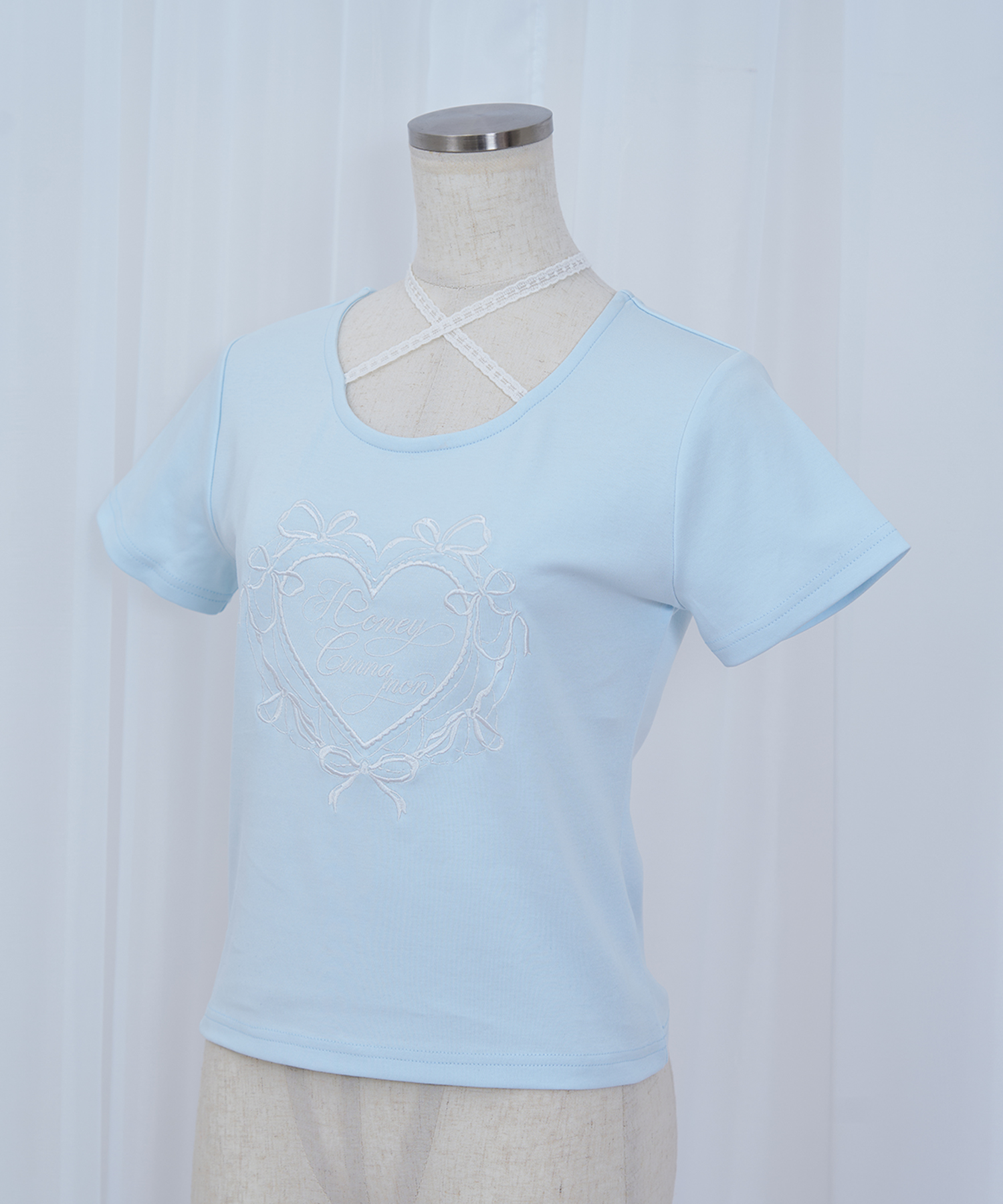 HeartレースTシャツ