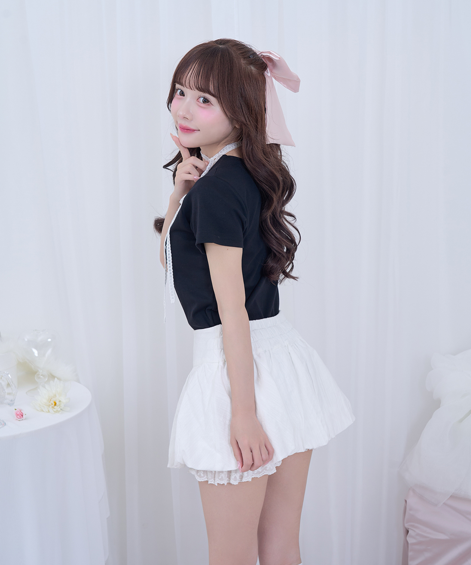 HeartレースTシャツ
