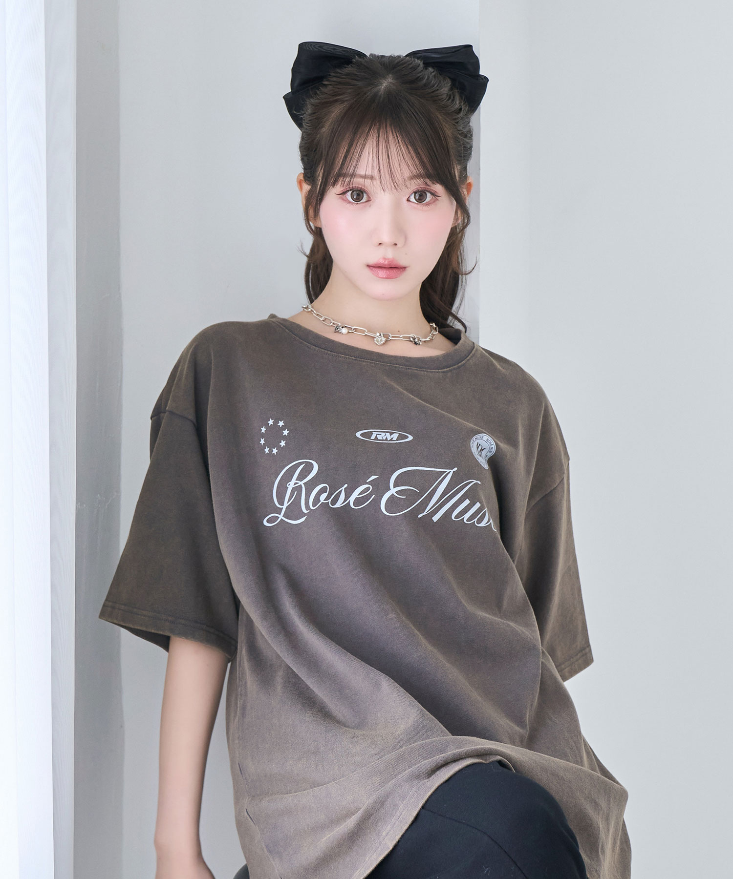 Chemical wash logo T-shirts