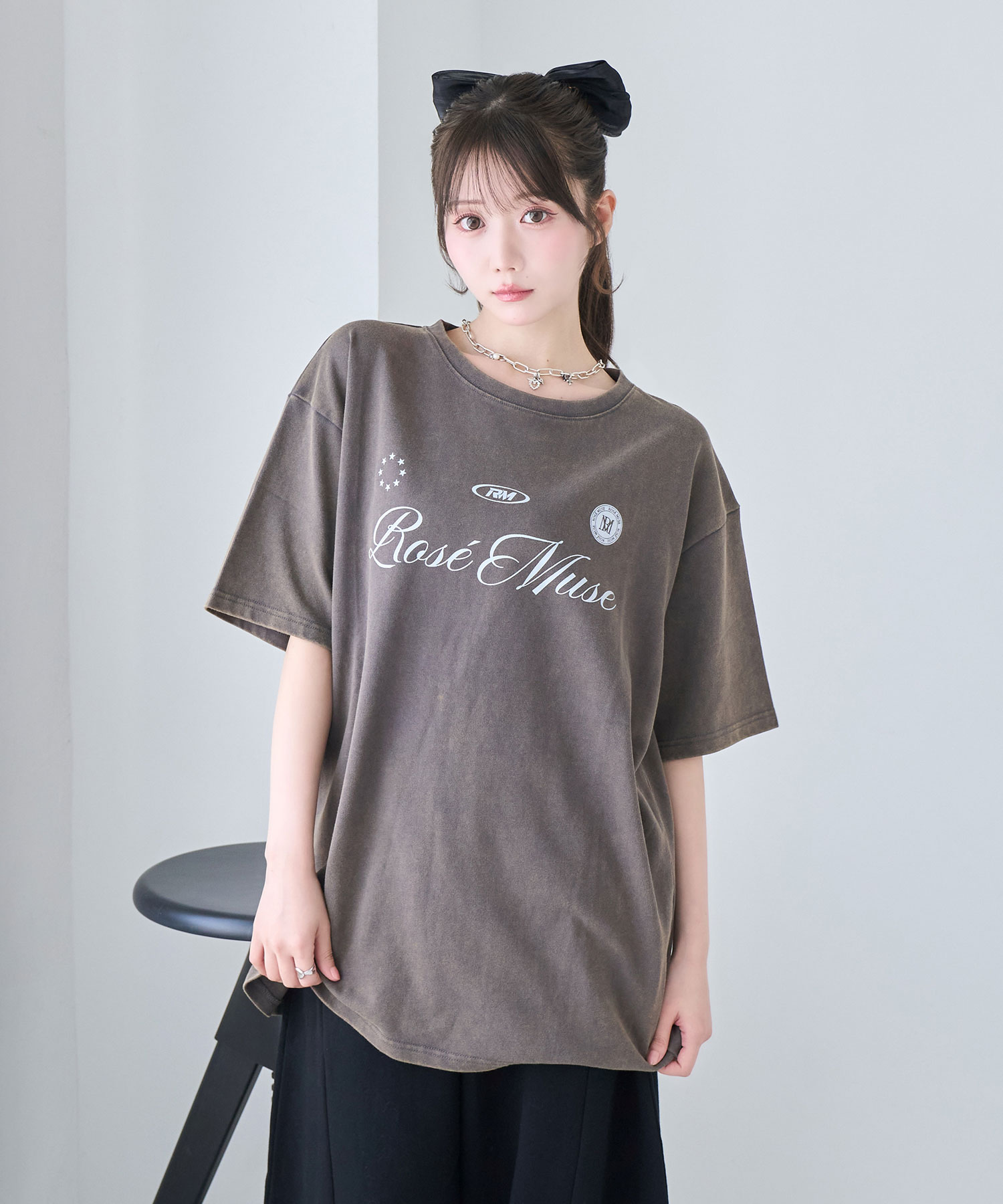 Chemical wash logo T-shirts