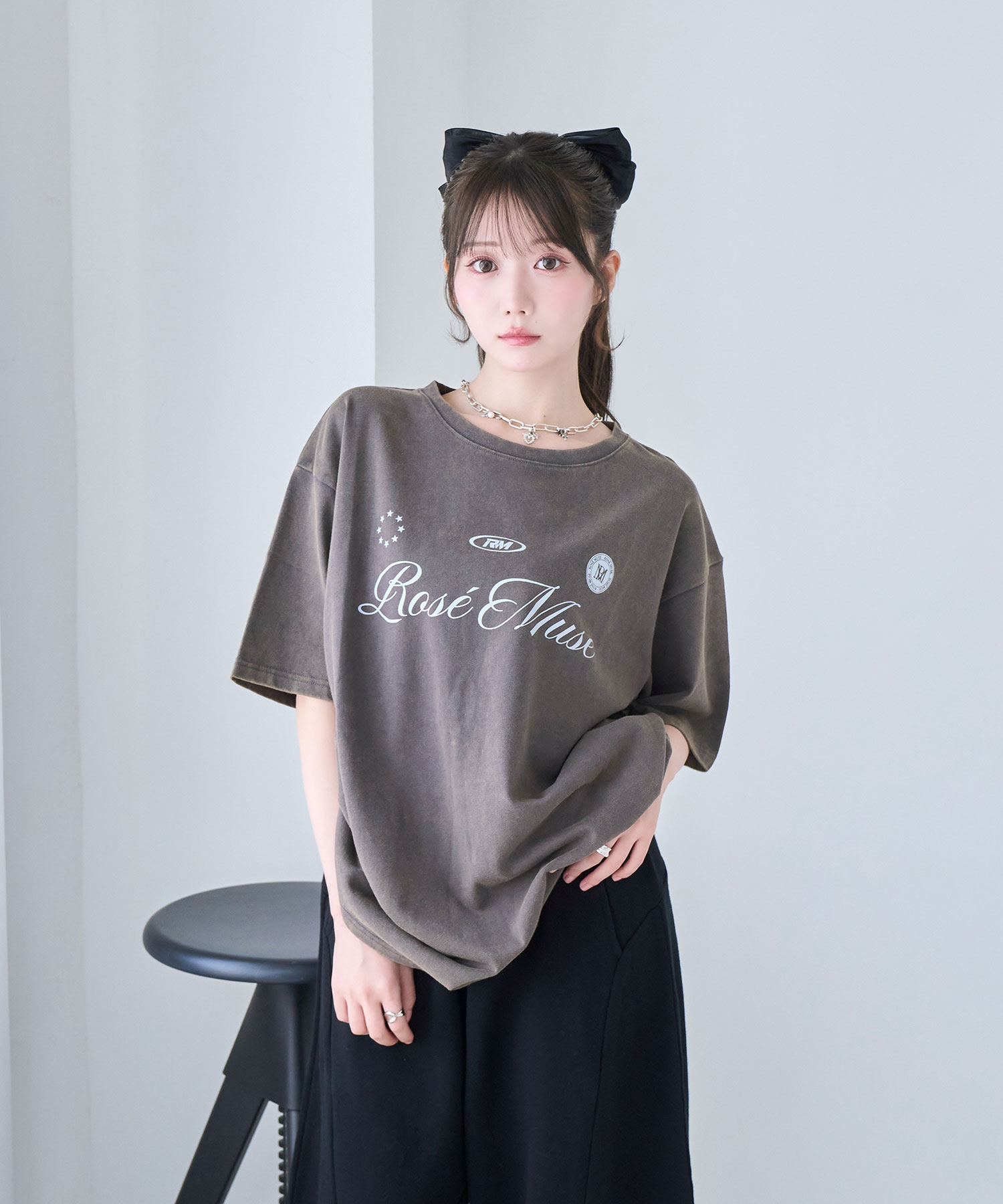 Chemical wash logo T-shirts