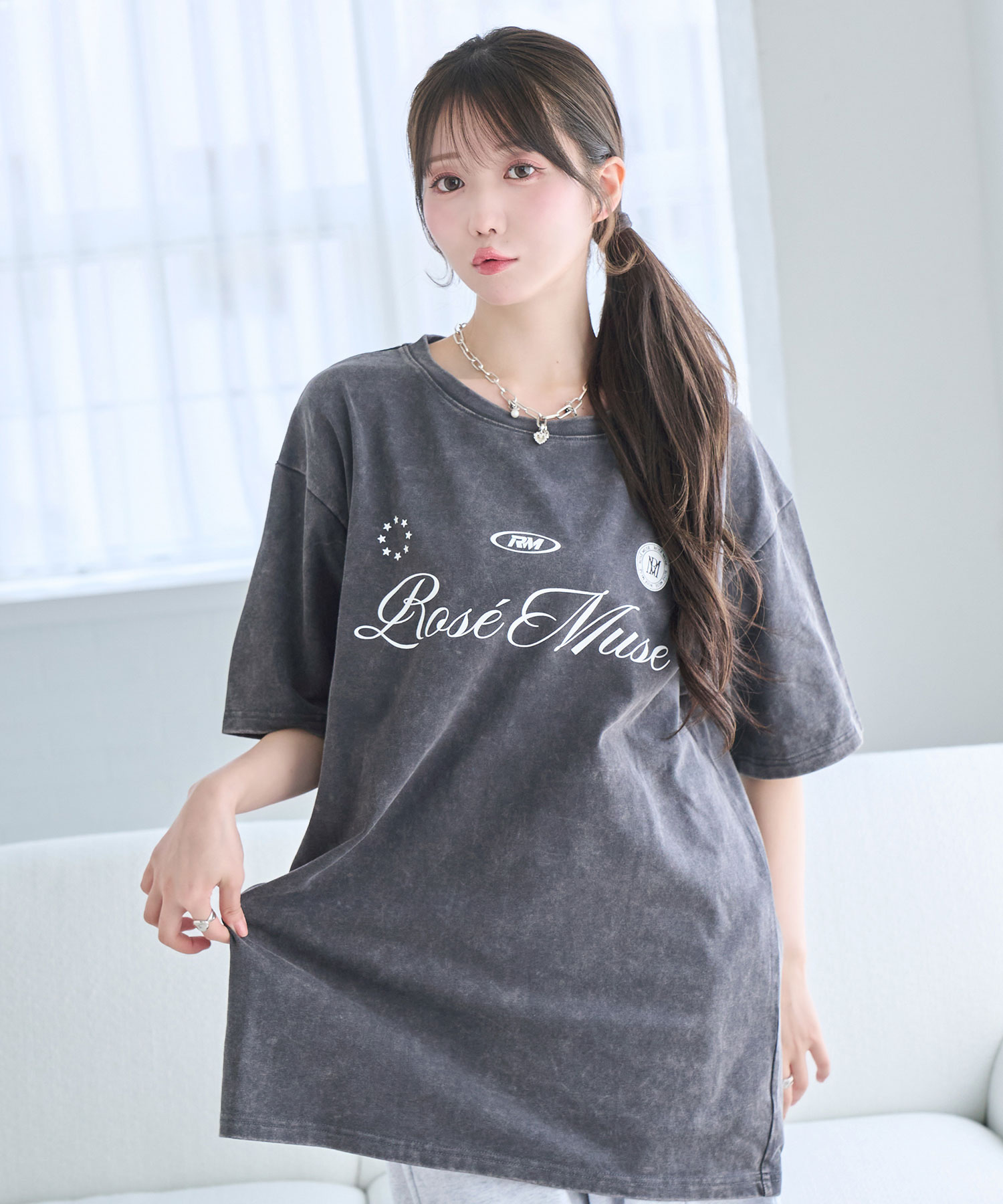 Chemical wash logo T-shirts