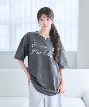 Chemical wash logo T-shirts