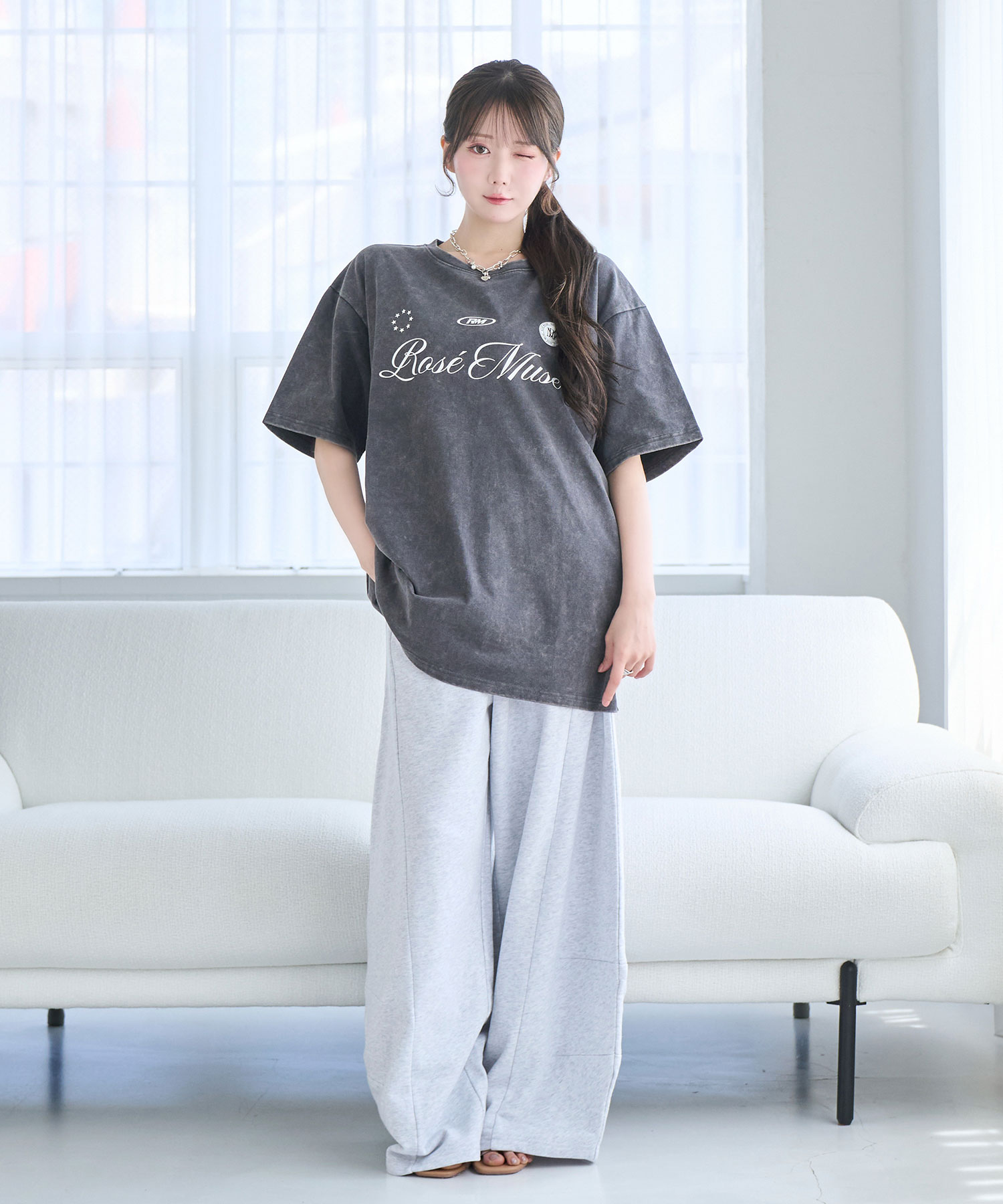 Chemical wash logo T-shirts