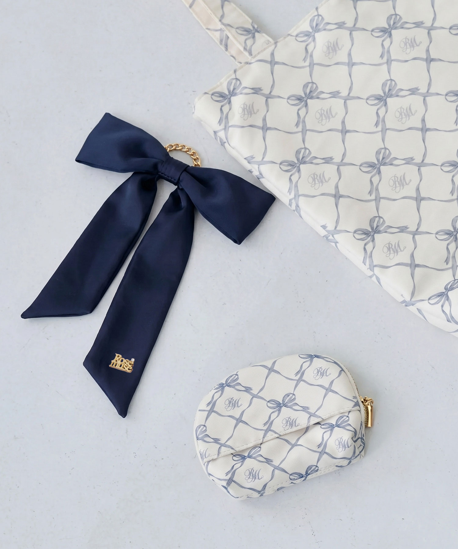 Original print tote with tissue pouch
