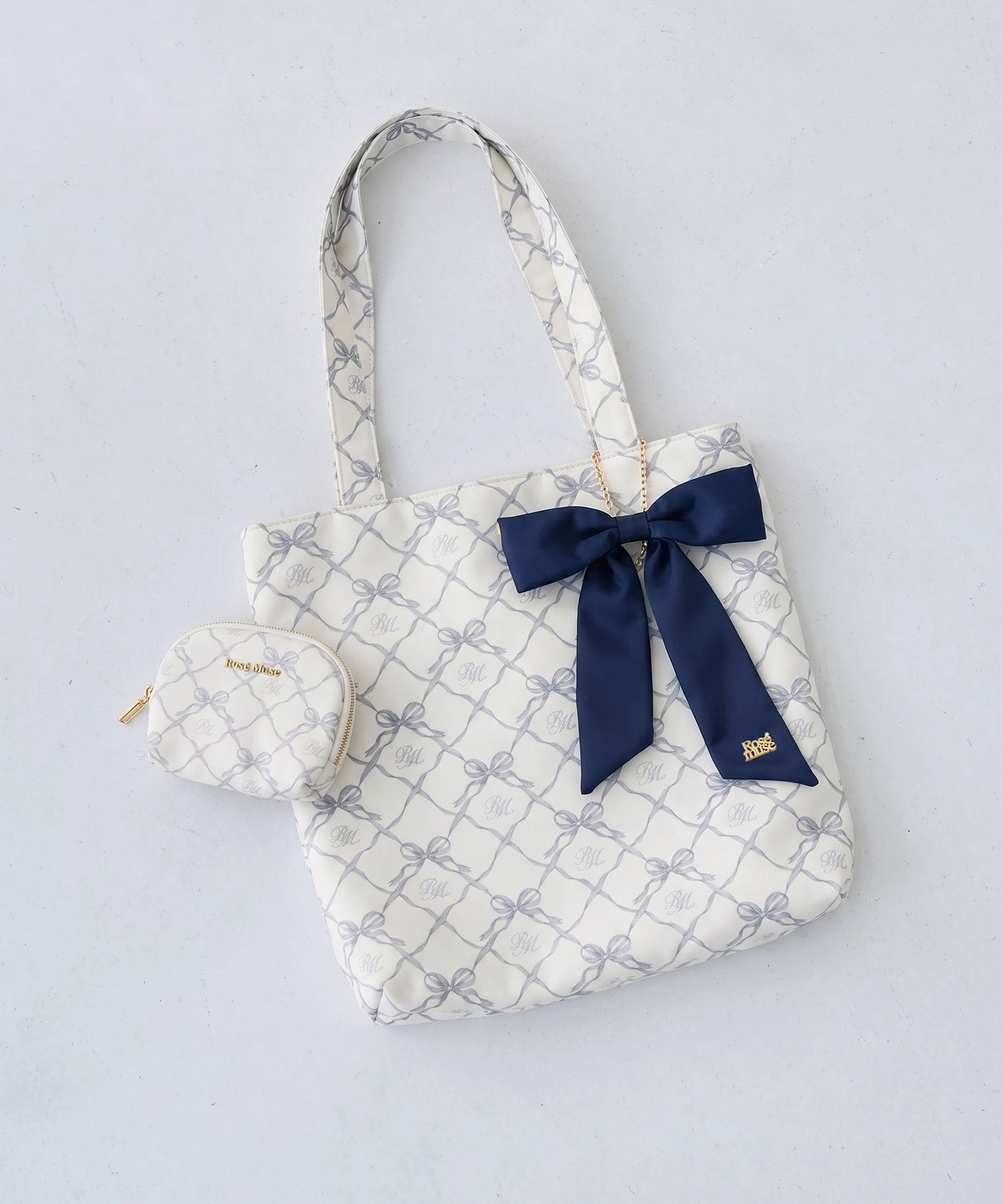 Original print tote with tissue pouch