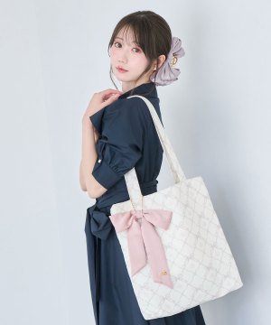Original print tote with tissue pouch
