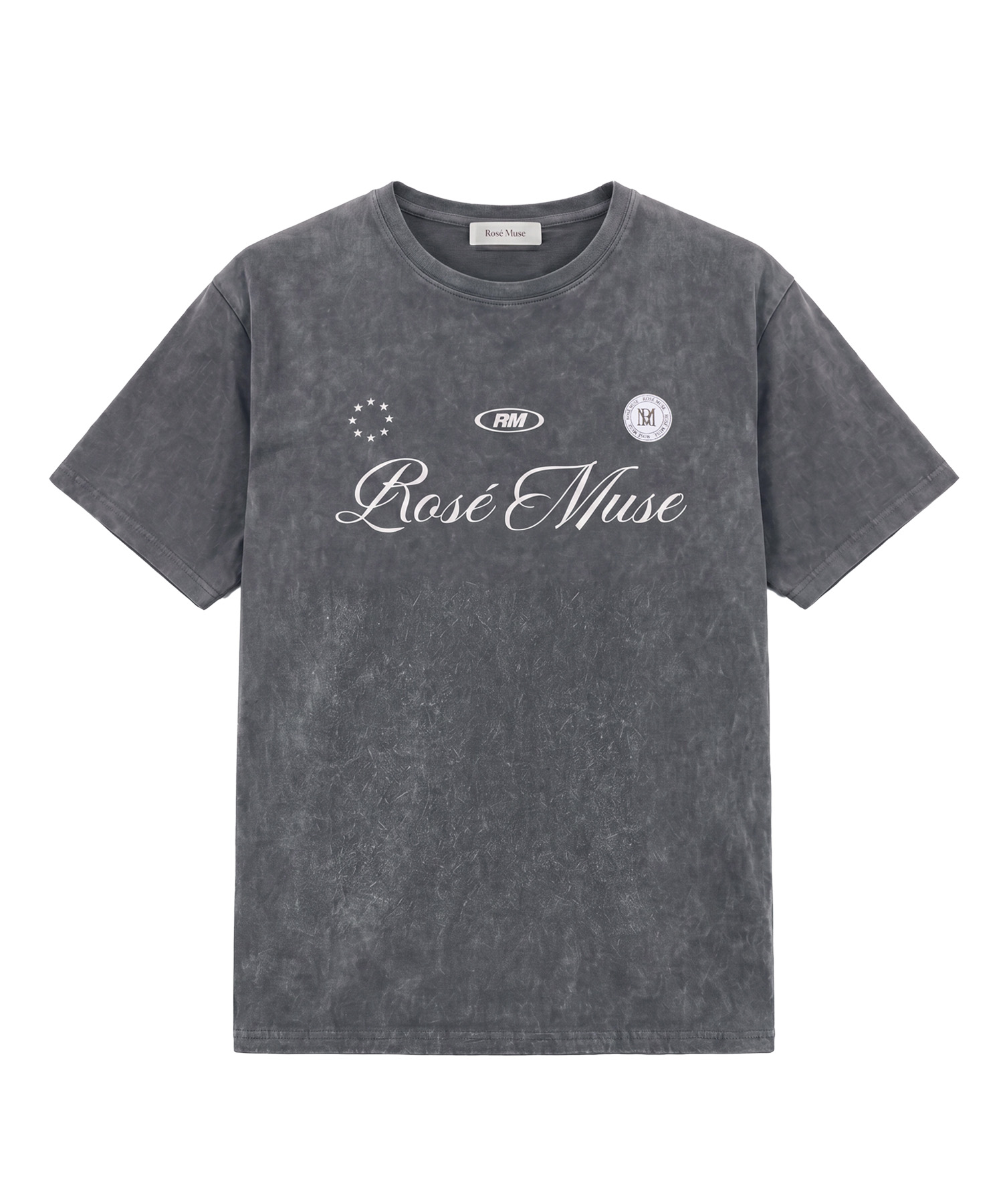 Chemical wash logo T-shirts