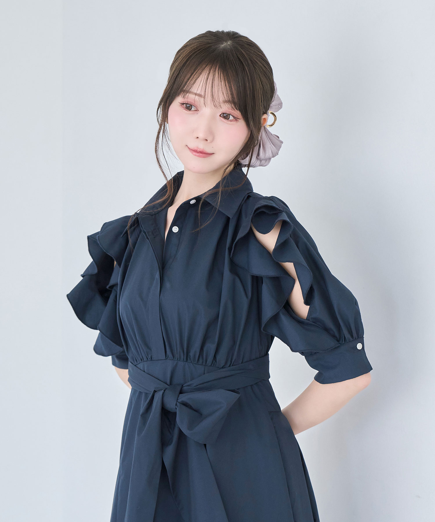 Bow tie shirts dress