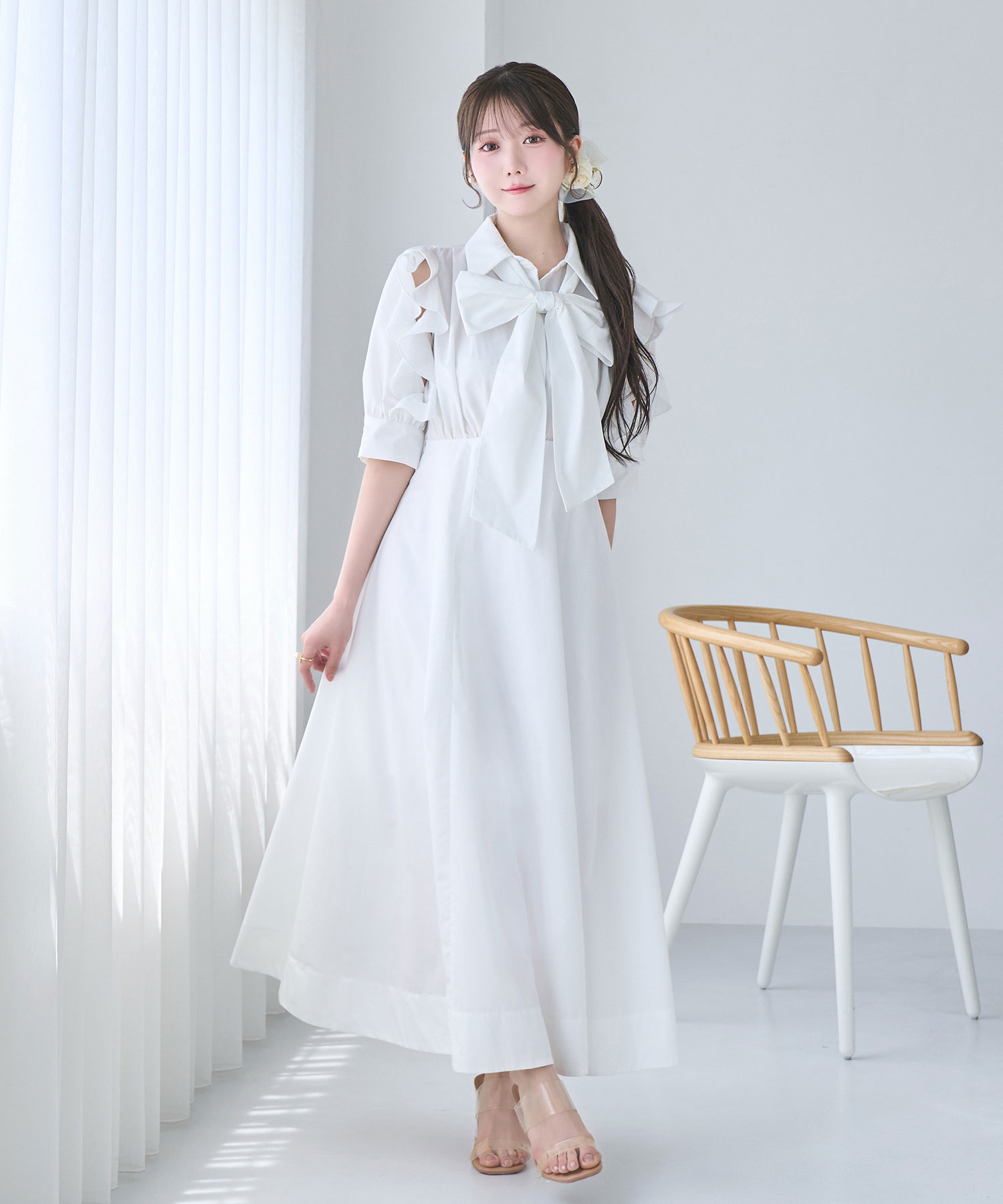 Bow tie shirts dress