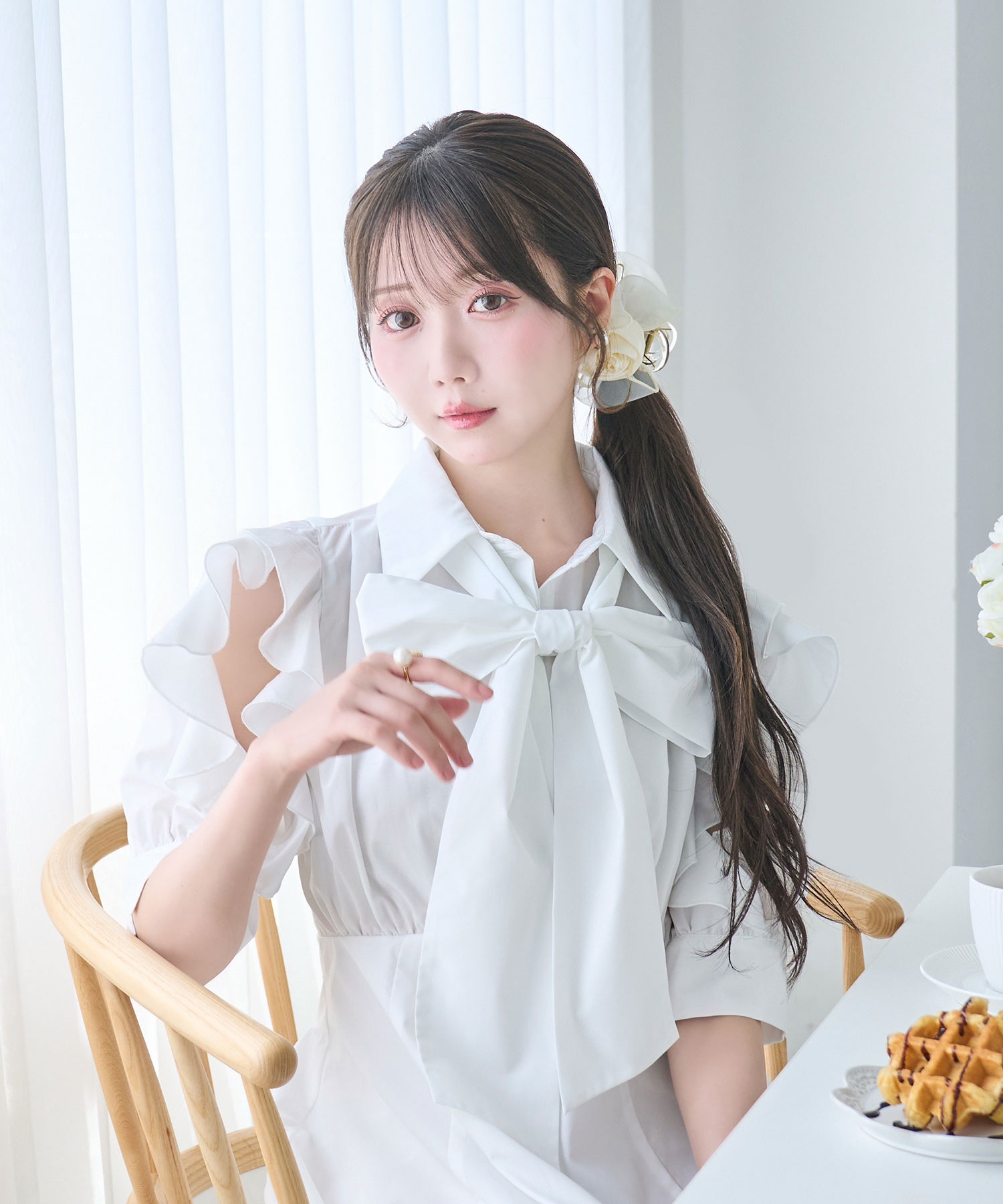 Bow tie shirts dress