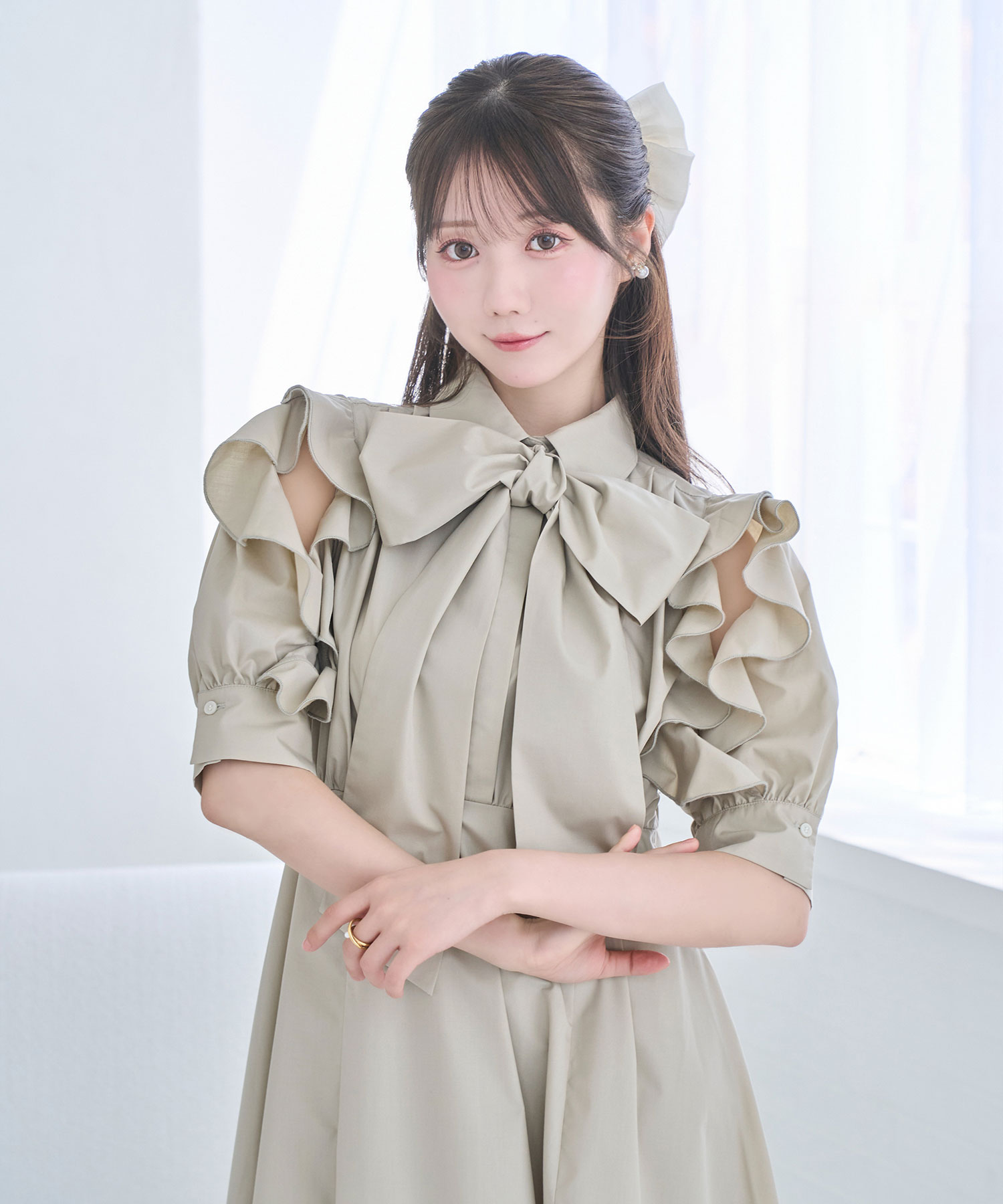 Bow tie shirts dress