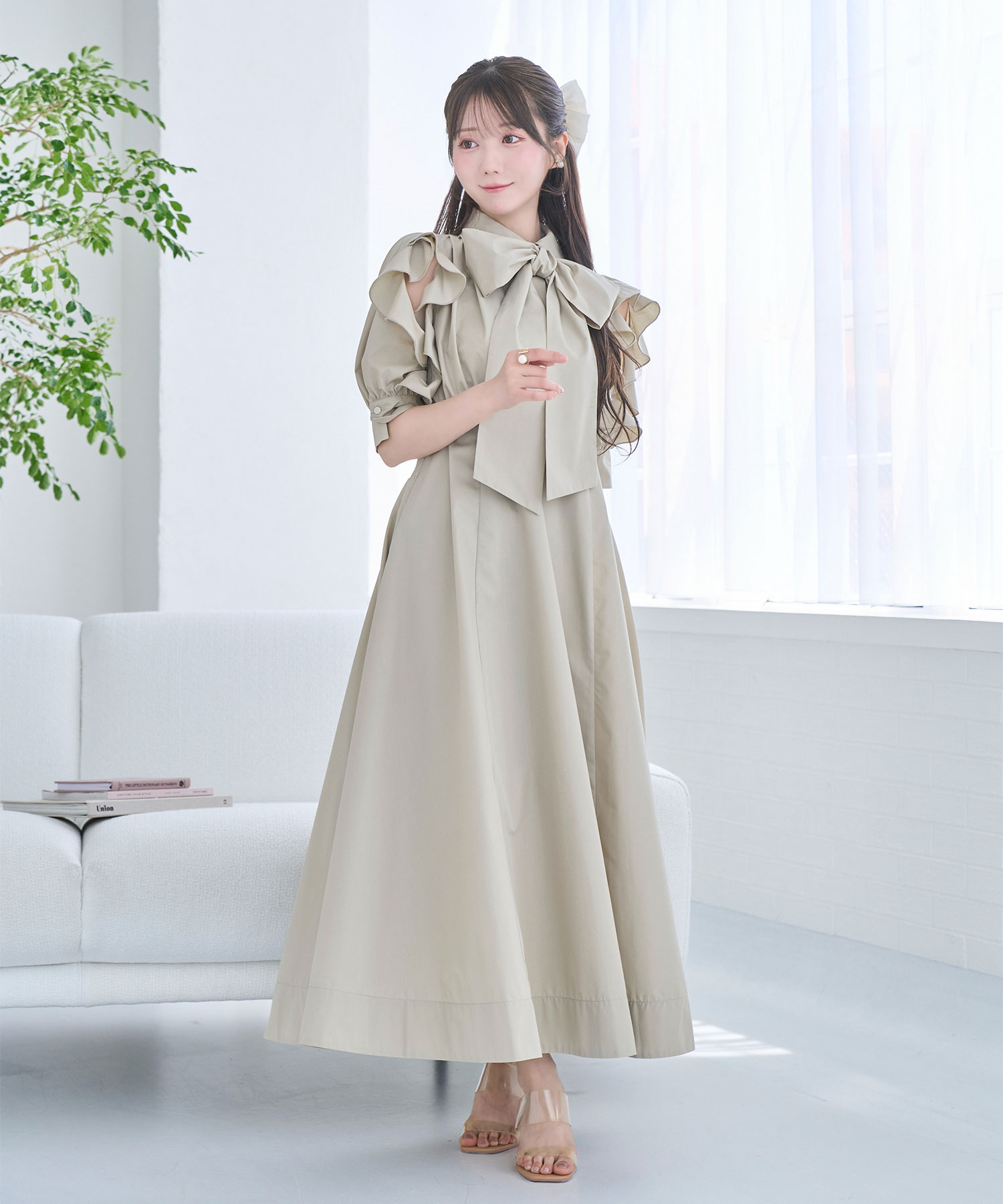 Bow tie shirts dress