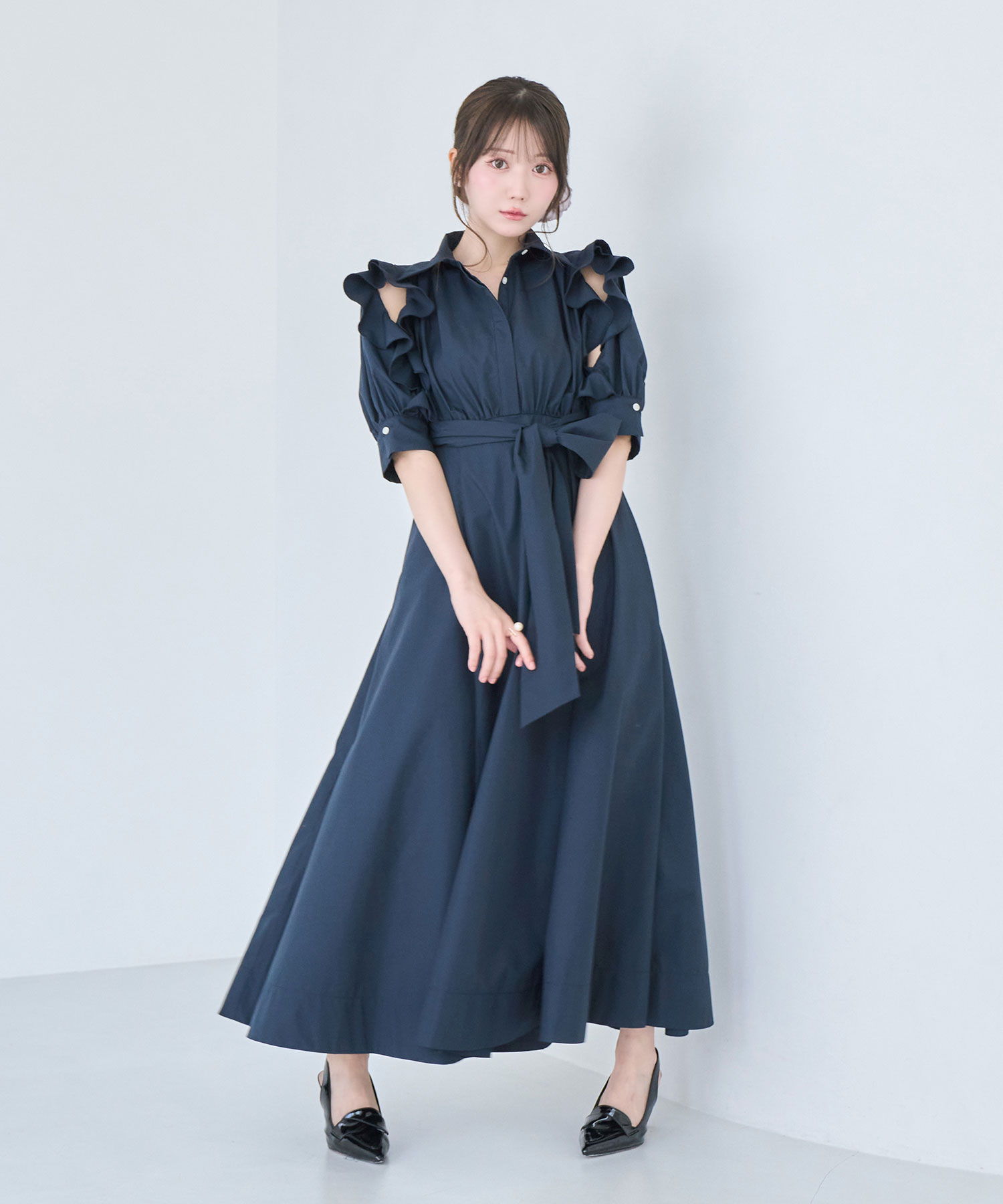 Bow tie shirts dress