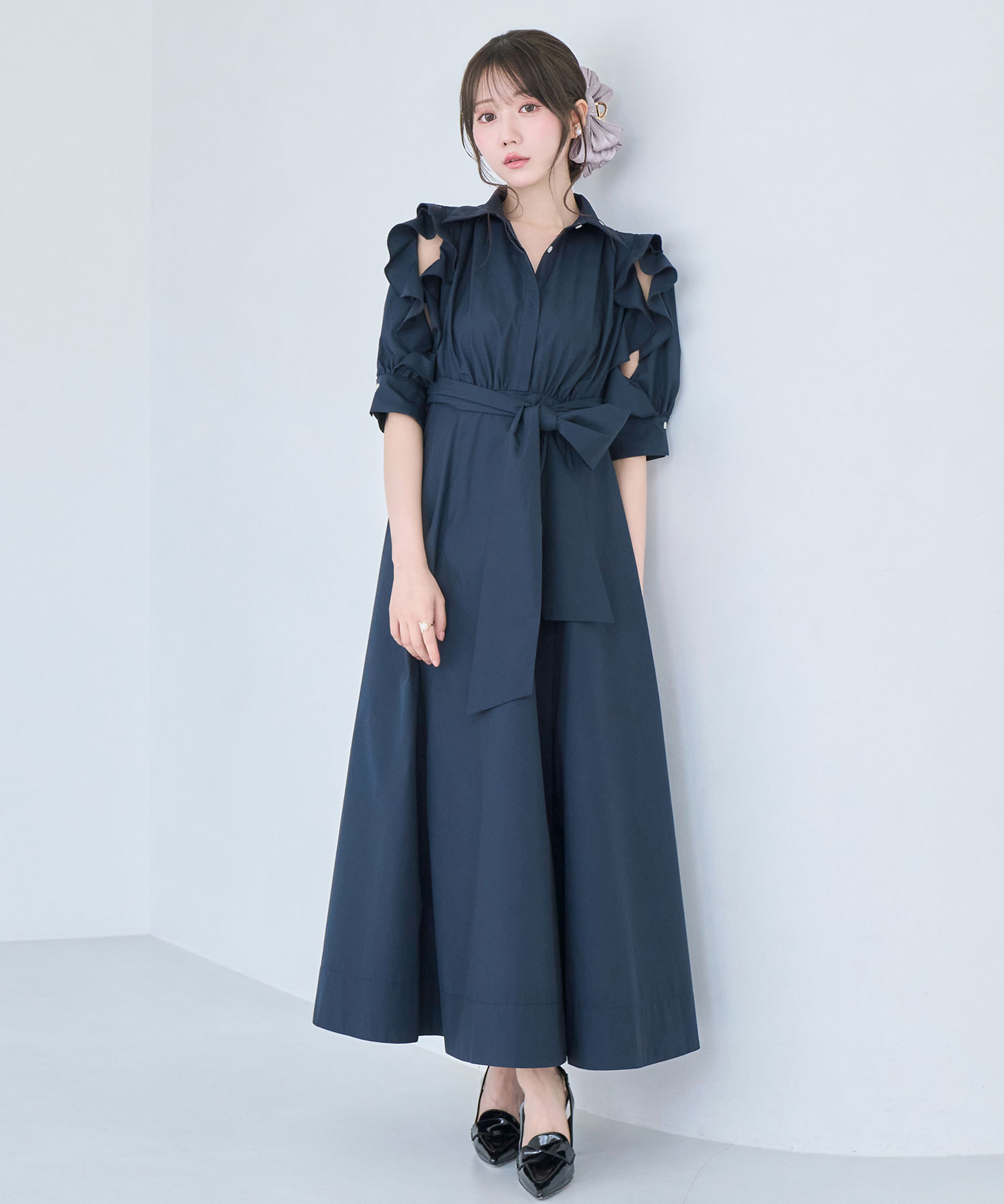 Bow tie shirts dress