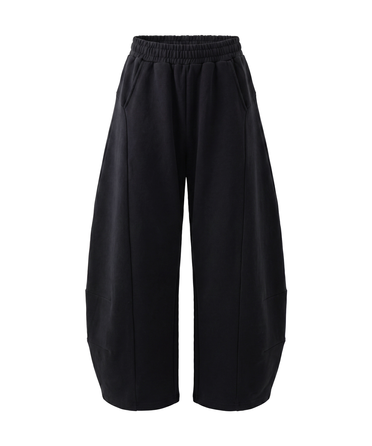 Back embroidery barrel pants