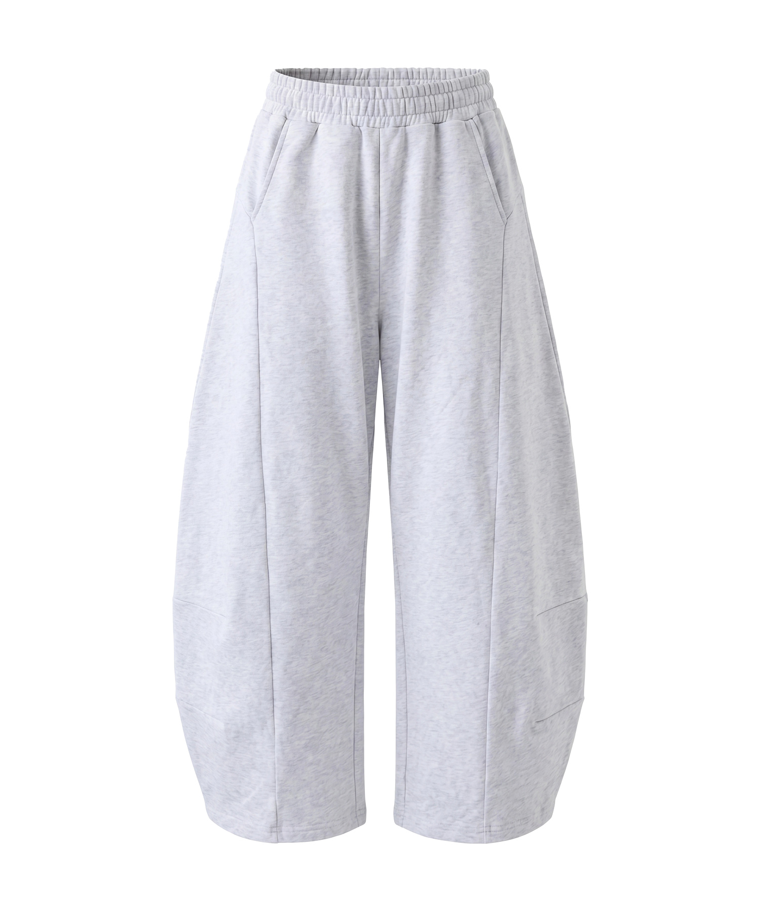 Back embroidery barrel pants