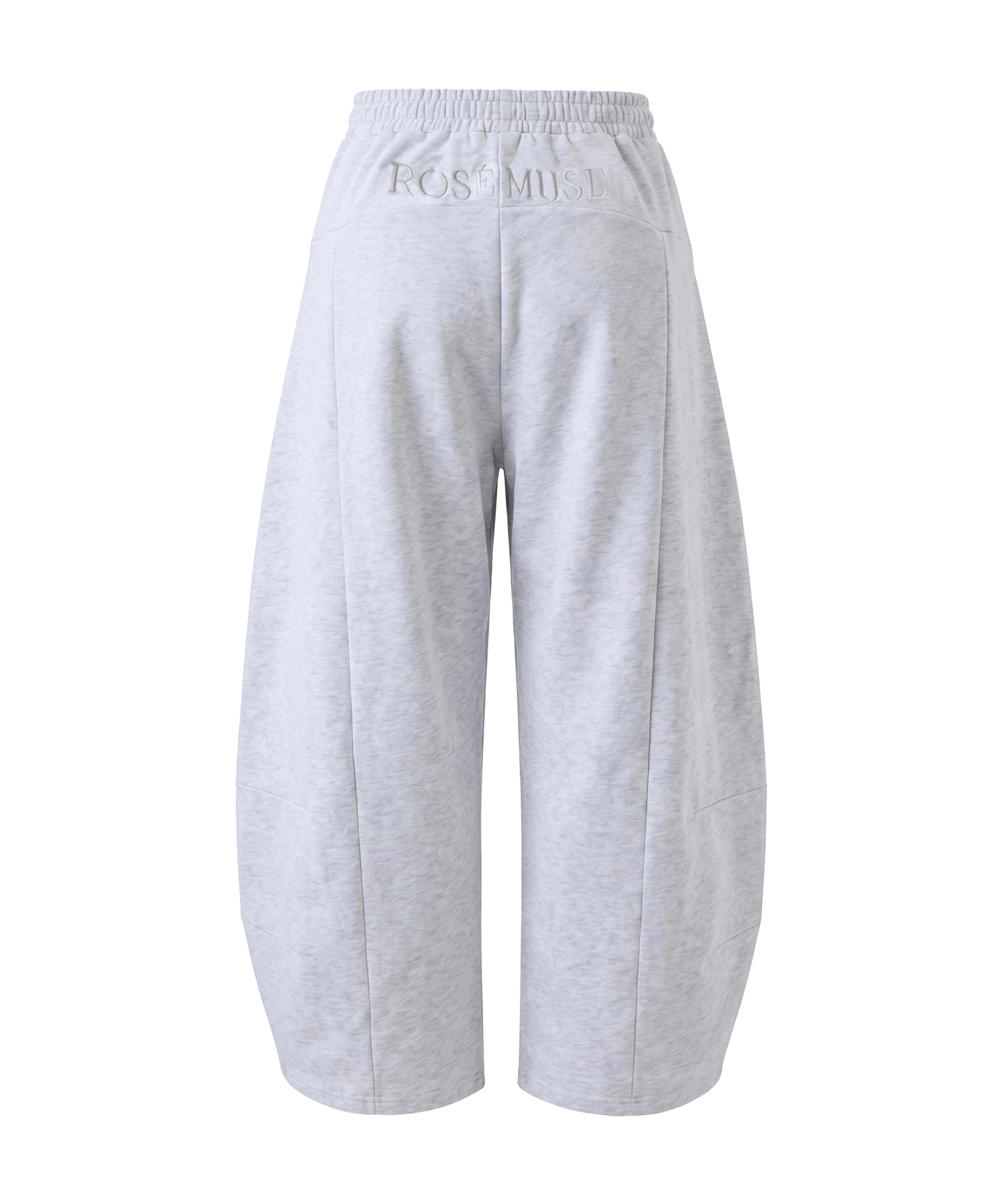 Back embroidery barrel pants