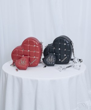 ハートビジューショルダーバッグ