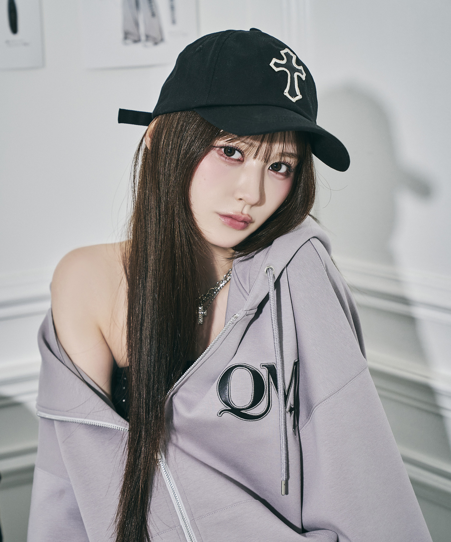 UNISEX クロスワッペンキャップ