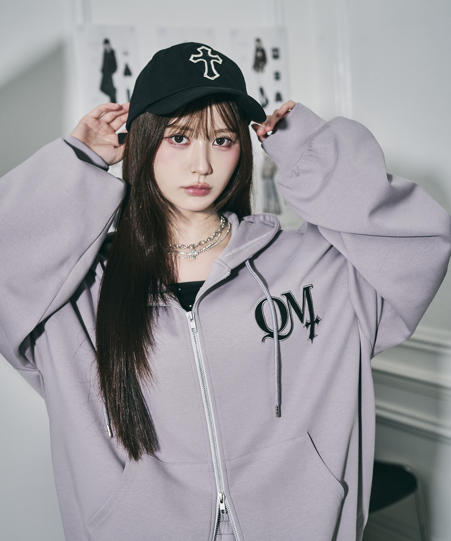 UNISEX クロスワッペンキャップ