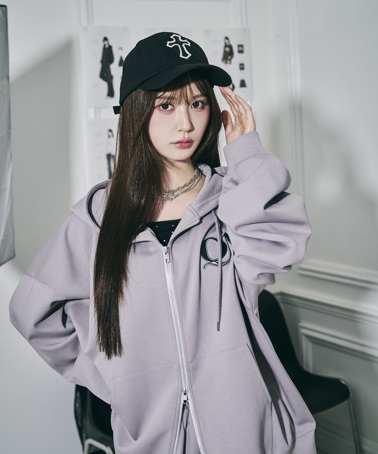 UNISEX クロスワッペンキャップ