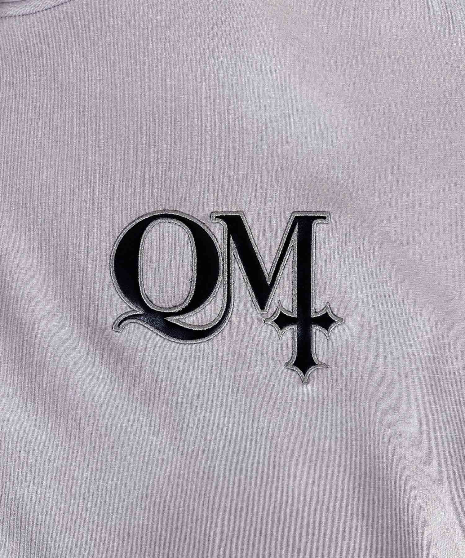 UNISEX QMワッペンジップパーカー / グレー