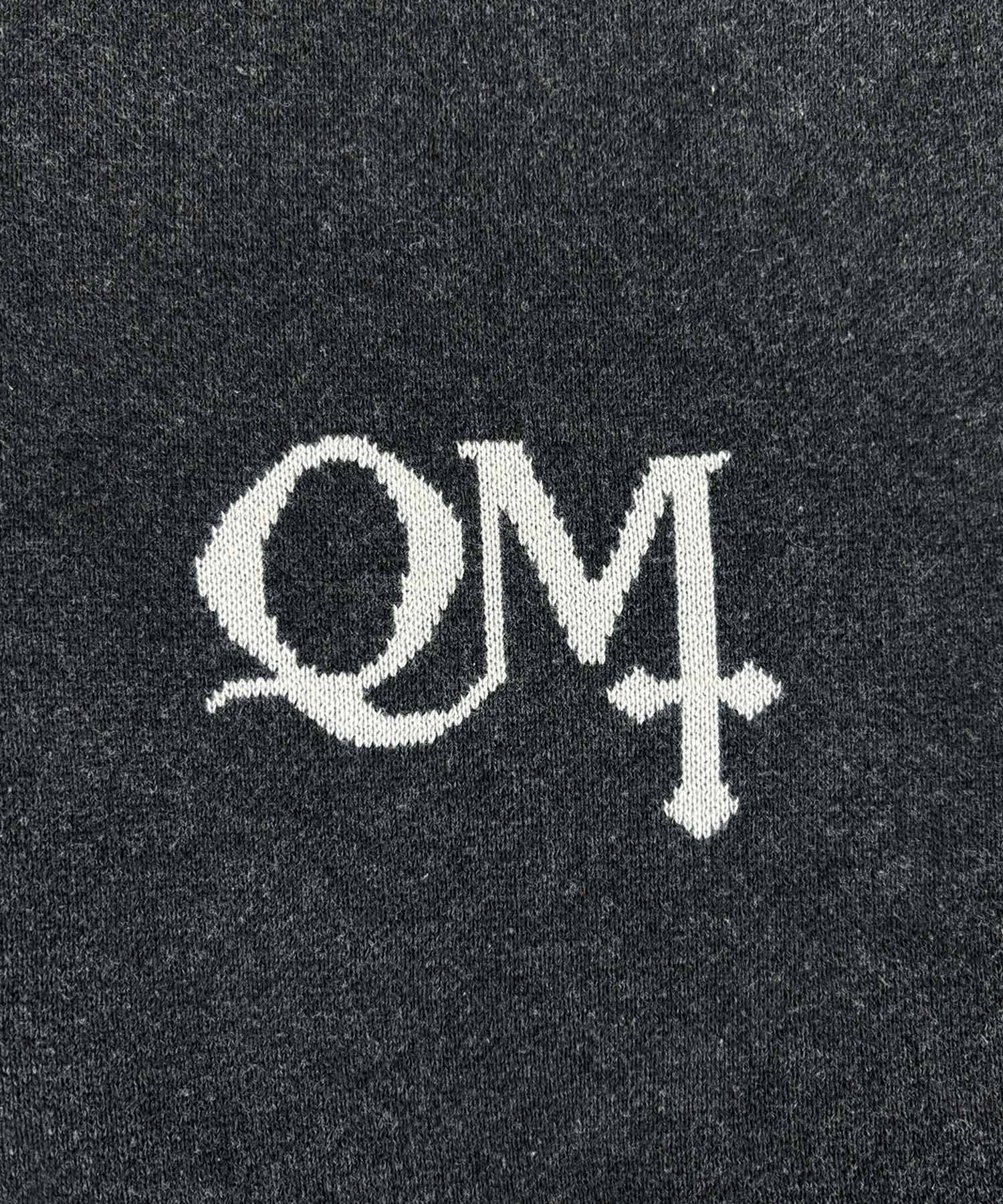 UNISEX ジャガードロゴニット / チャコールグレー