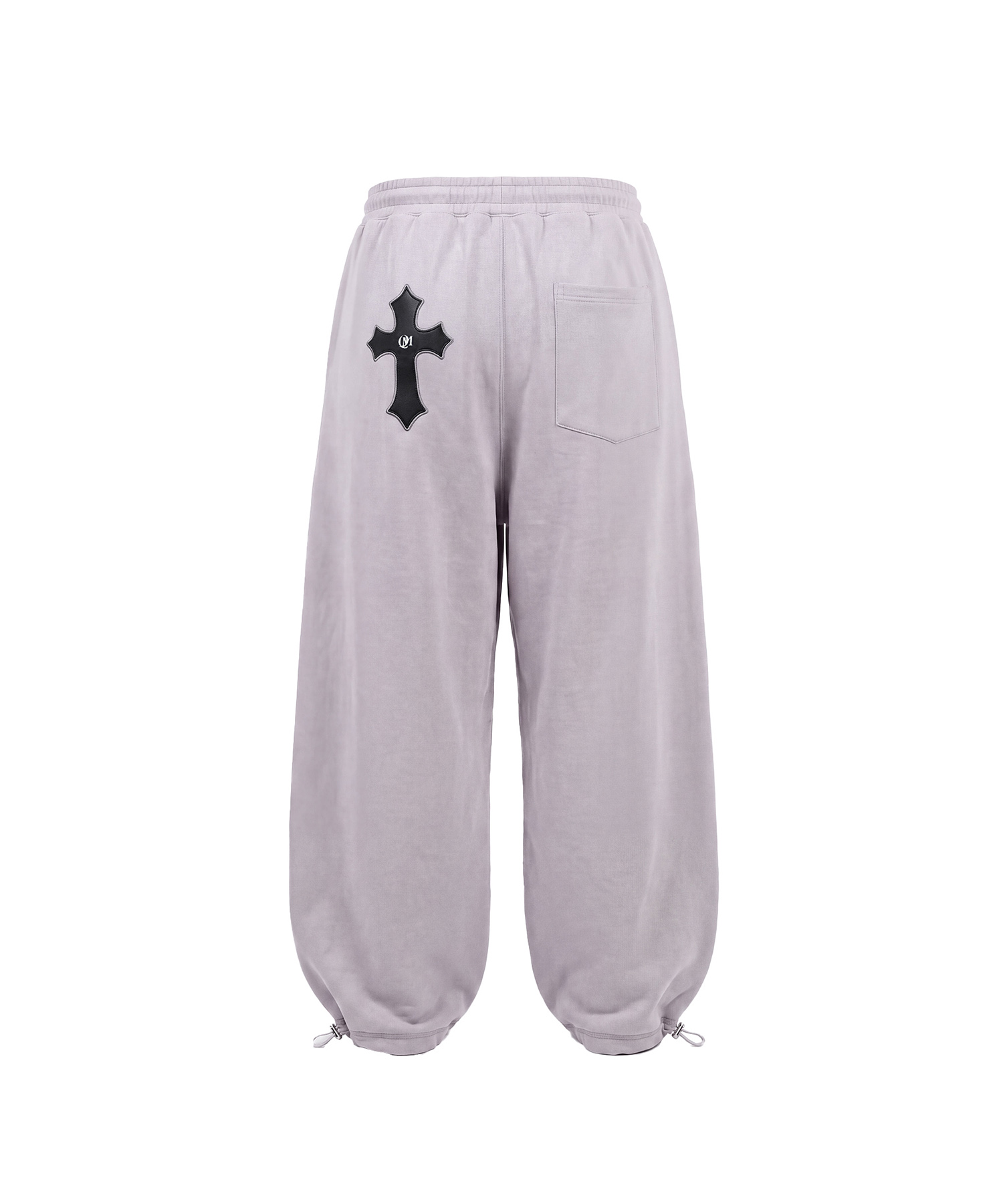 UNISEX エンブロイダリーロゴスウェットパンツ / グレー