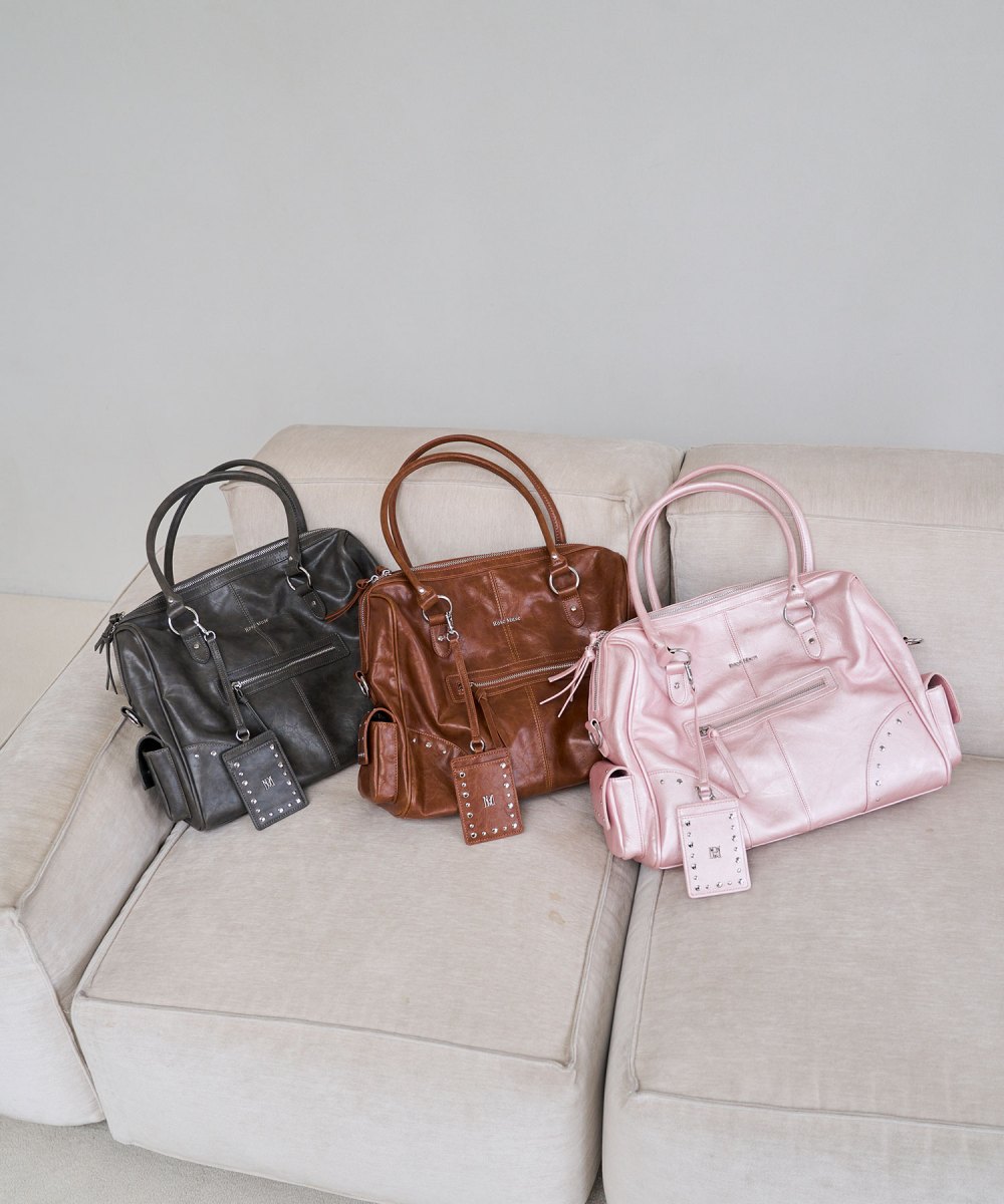 Wash fake leather 2way tote – BUNNY APARTMENT