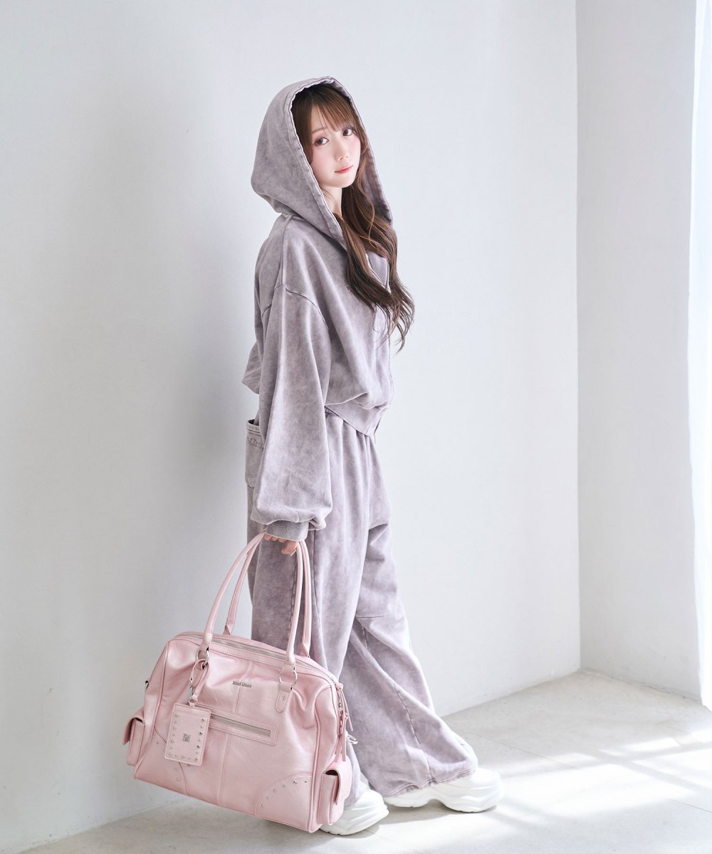 Wash fake leather 2way tote – BUNNY APARTMENT