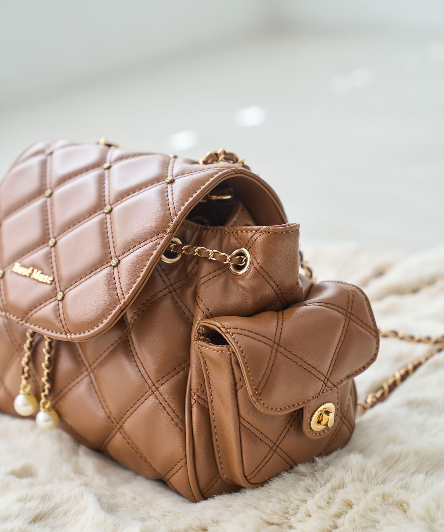 Quilting wide backpack