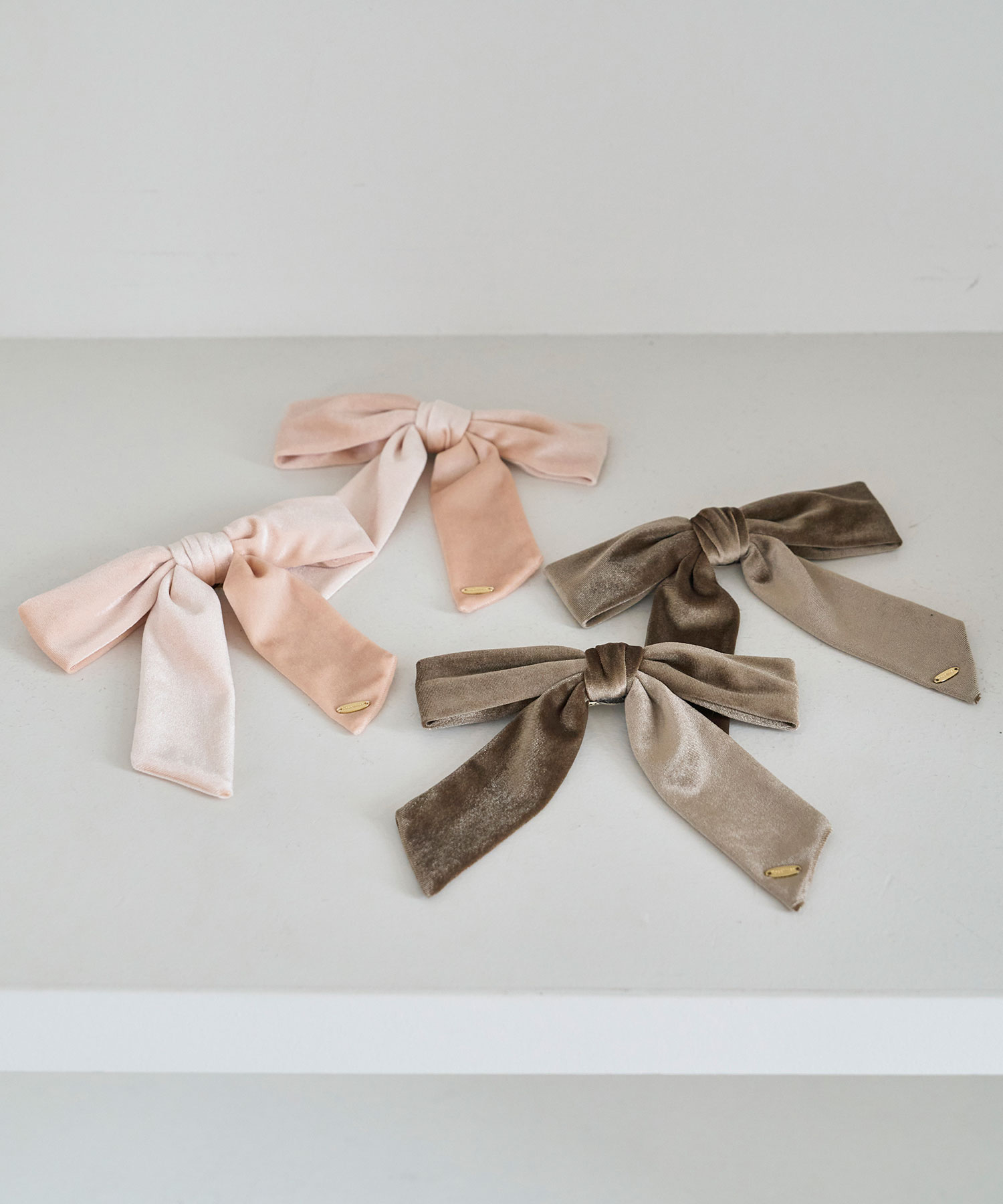 Velor ribbon clip ＆ pin