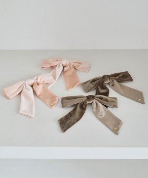 Velor ribbon clip ＆ pin