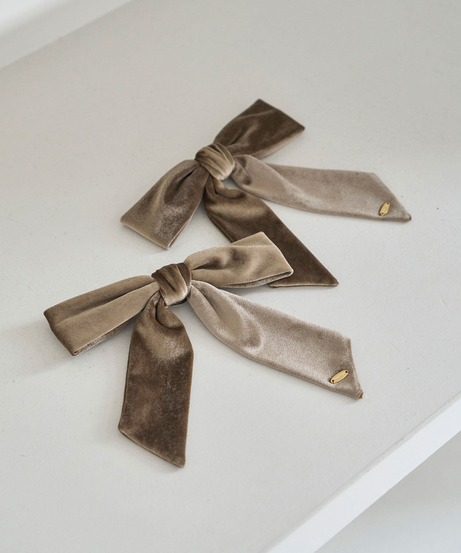 Velor ribbon clip ＆ pin