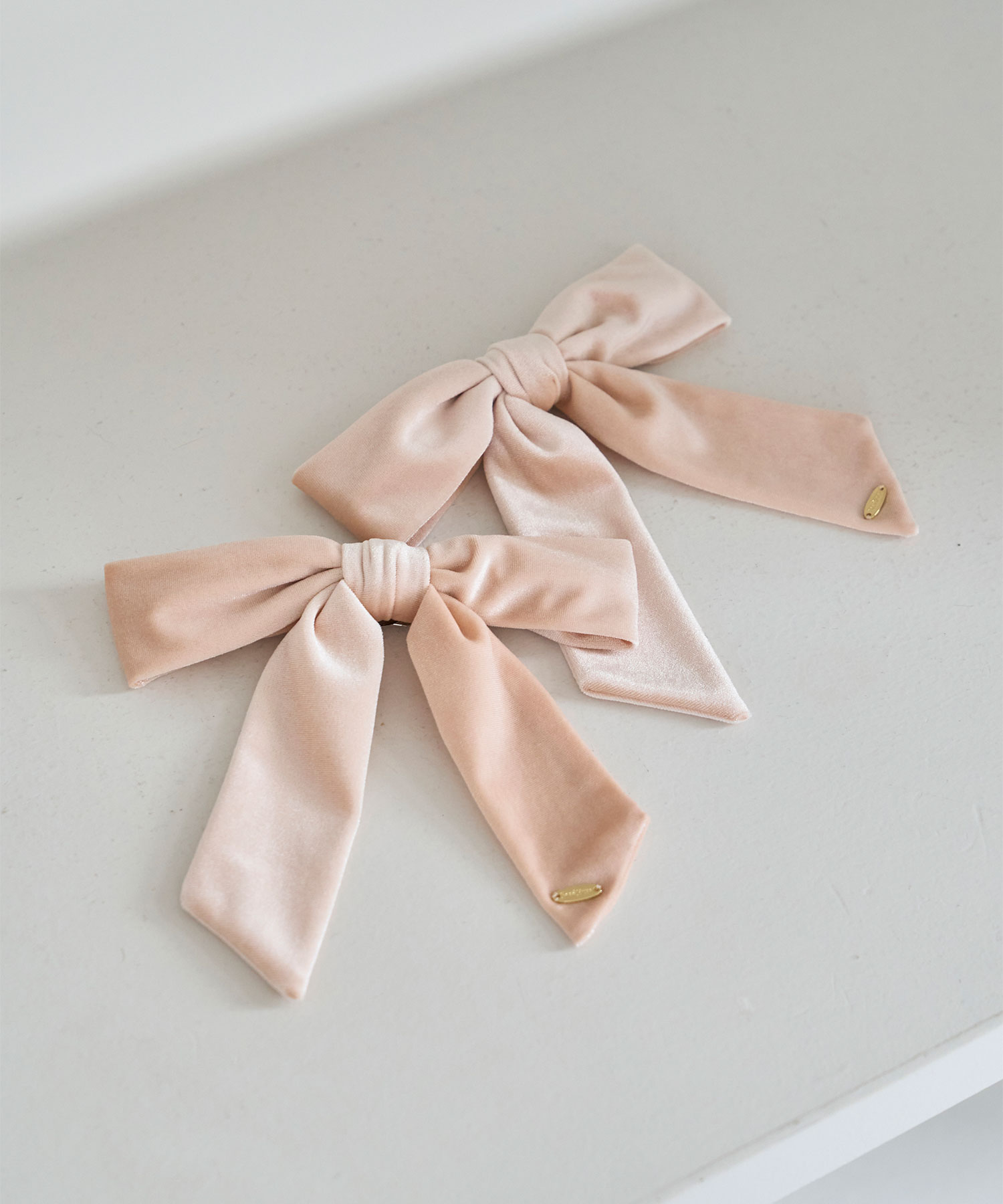 Velor ribbon clip ＆ pin