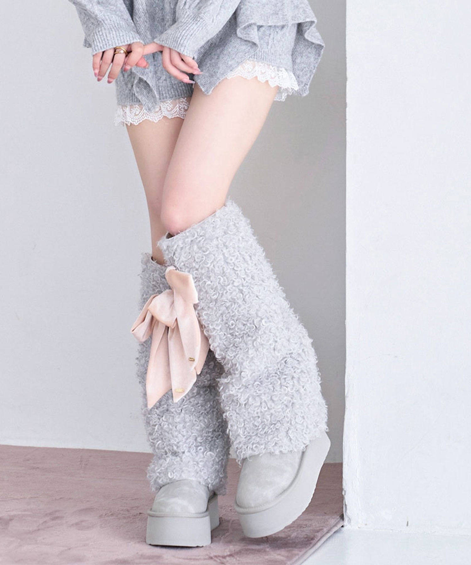 Velor ribbon clip ＆ pin