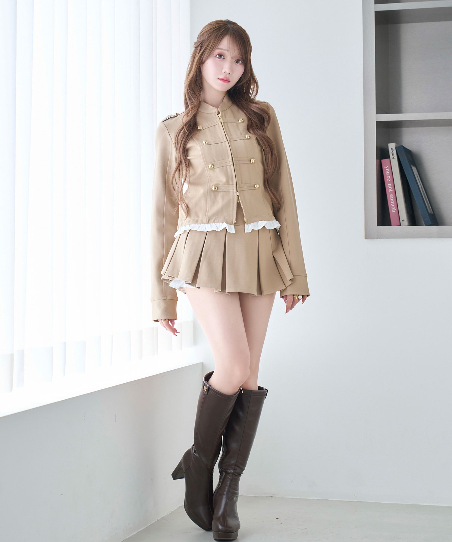 Ruffled napoleon setup
