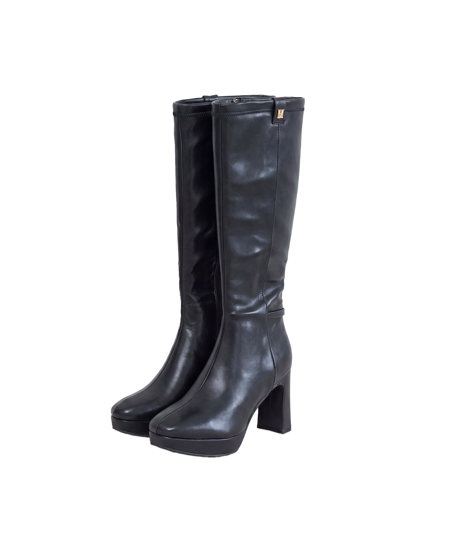 Slim fit platform boots